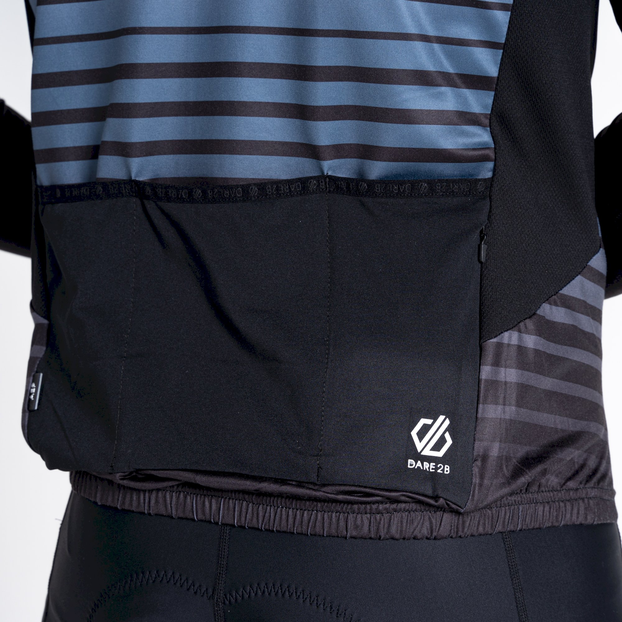 Dare 2b - Men's AEP Virtuous Long Sleeved Cycling Jersey | Black Underlined Print