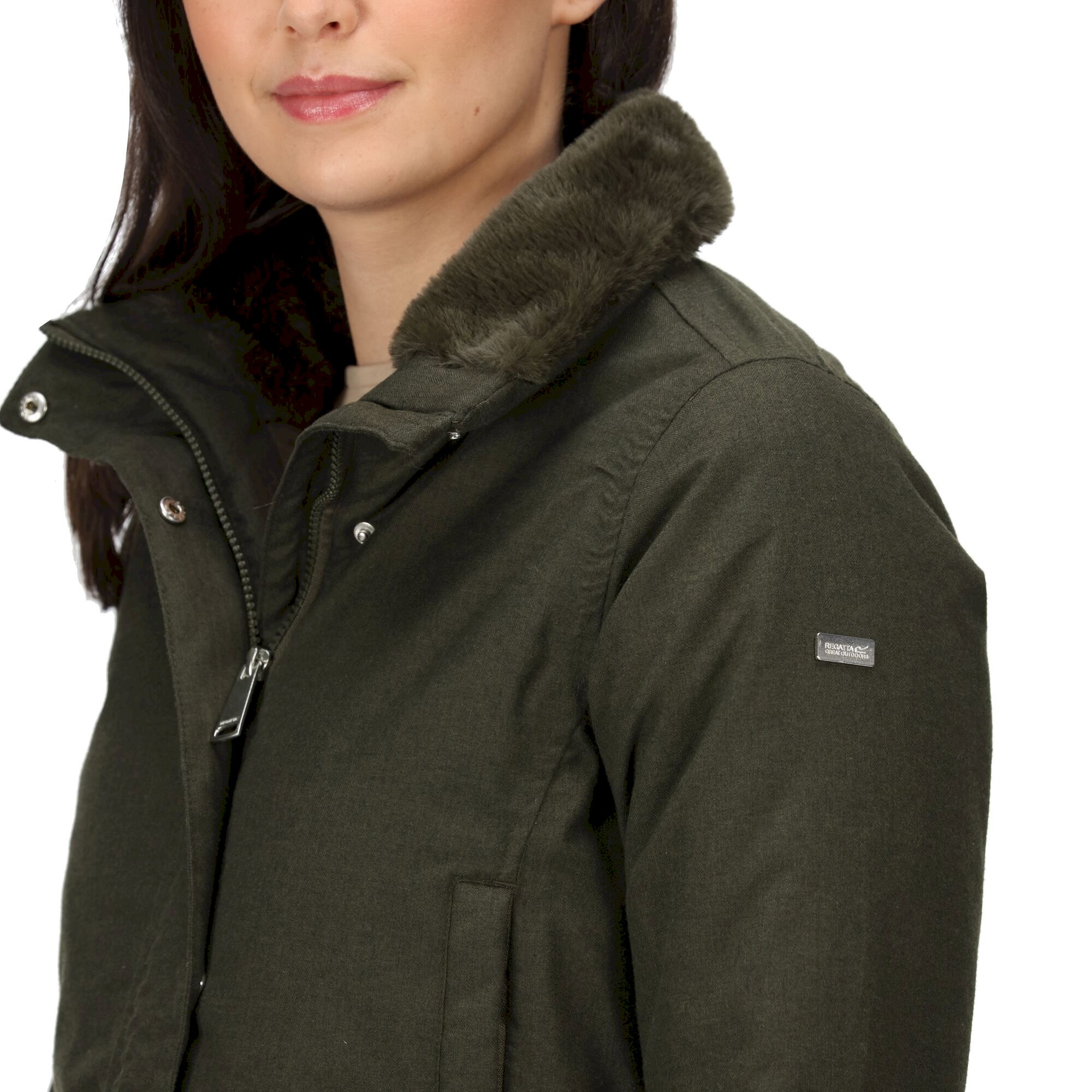 Women's Leighton Waterproof Jacket | Dark Khaki