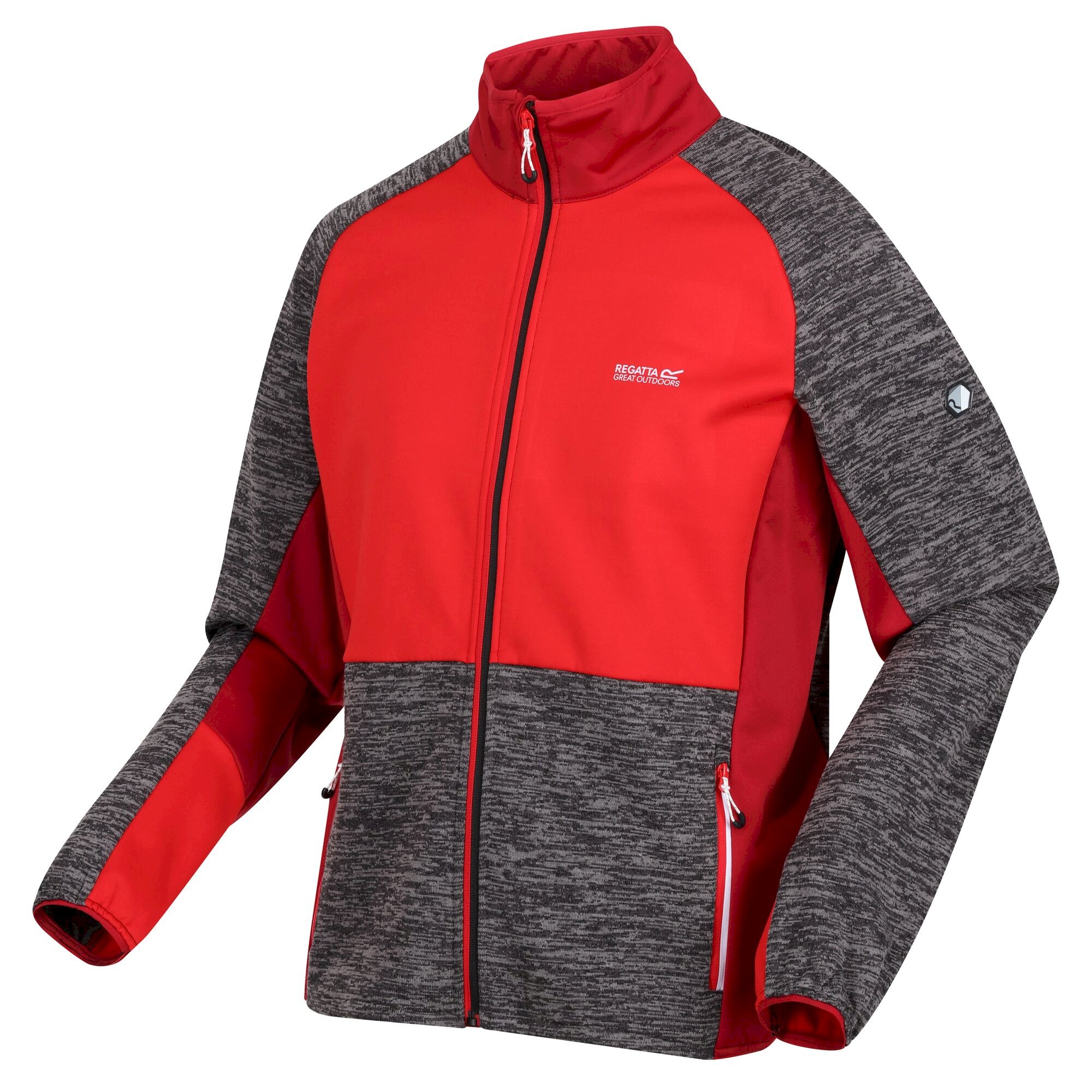 Men's Coladane IV Full Zip Fleece | Dark Grey Chinese Red