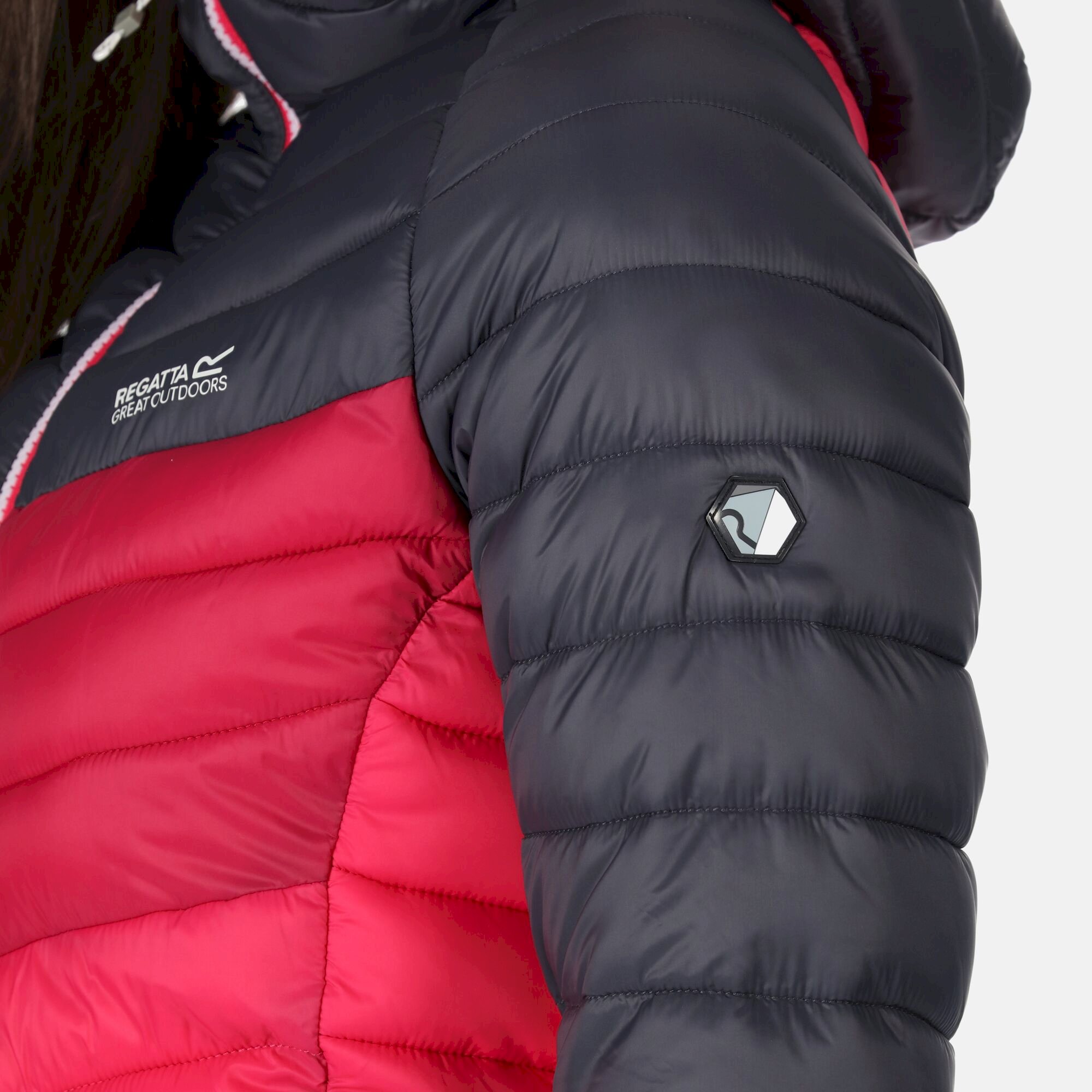 Women's Harrock Lightweight Puffer Jacket | Seal Grey Berry Pink Pink Potion