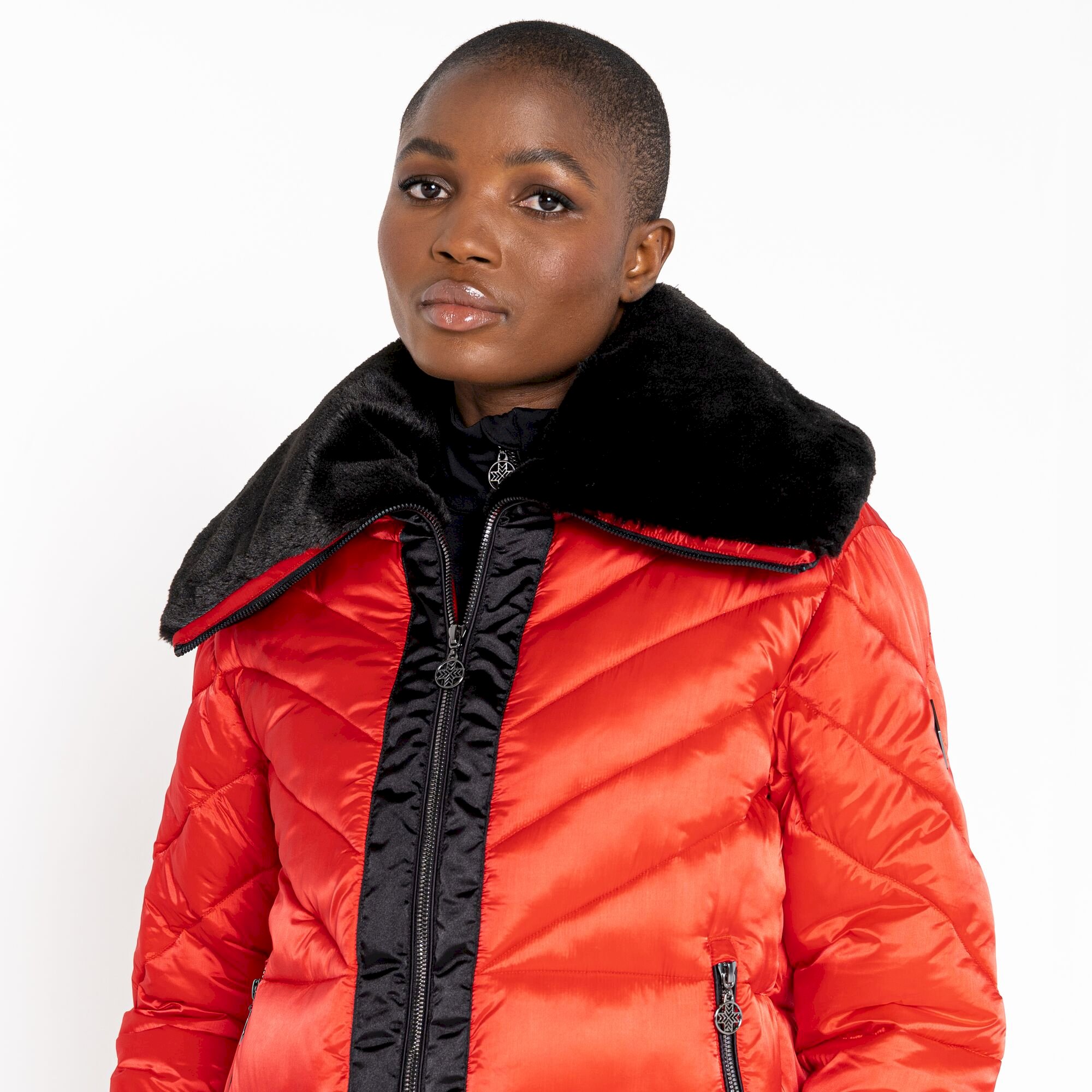 Dare 2b - Women's Suppression Padded Jacket | Volcanic Red Shine