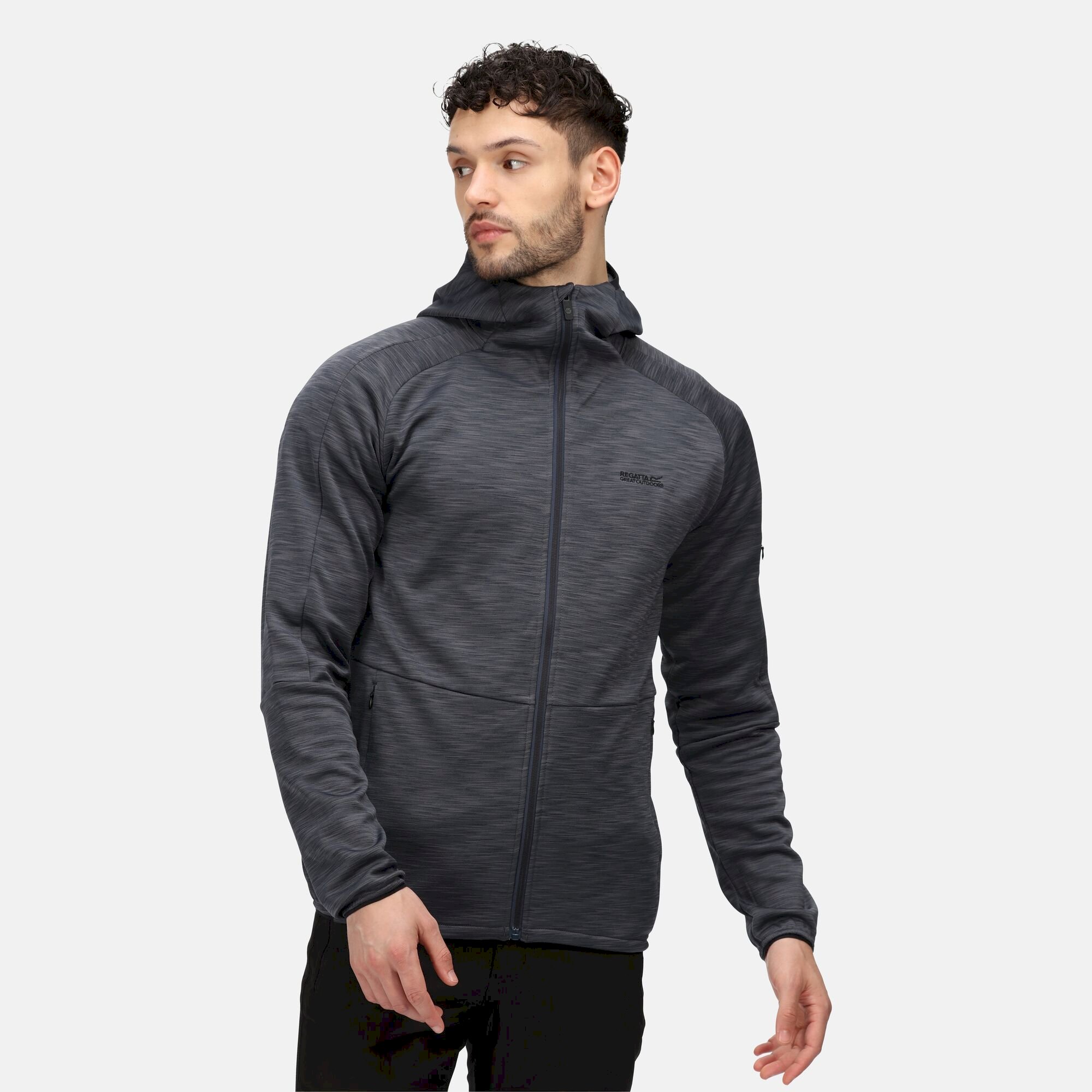 Men's Ryedale II Full Zip Hooded Fleece | India Grey