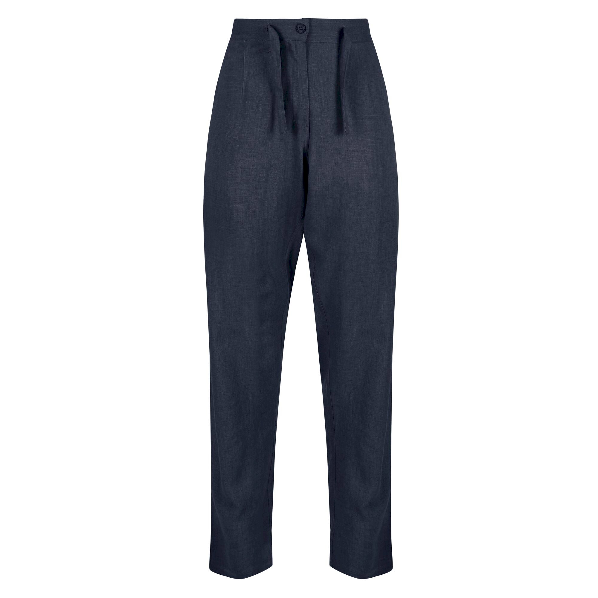 Women's Maida Linen Trousers | Navy