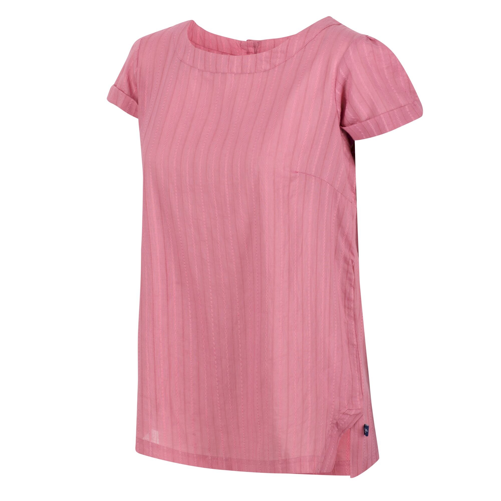 Women's Jaelynn Cotton T-Shirt | Heather Rose Dobby