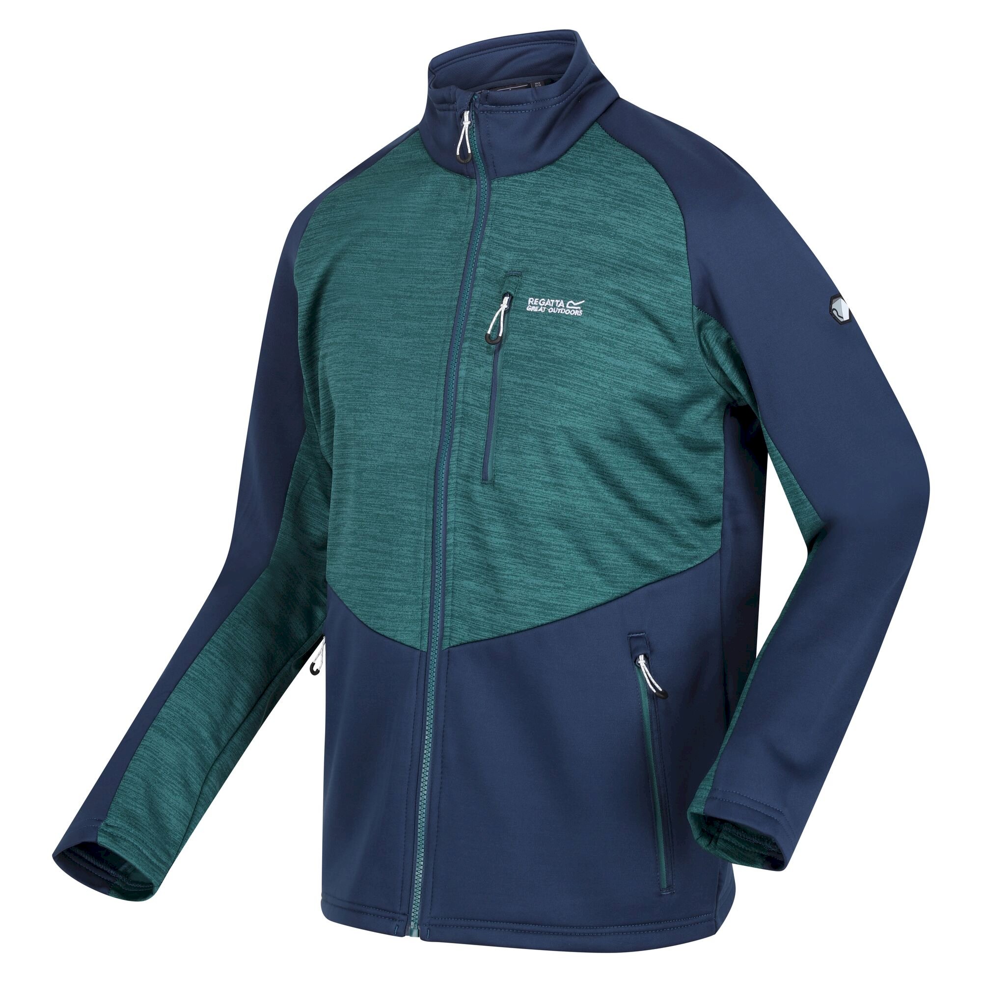 Men's Farson II Softshell Jacket | Admiral Blue Pacific Green