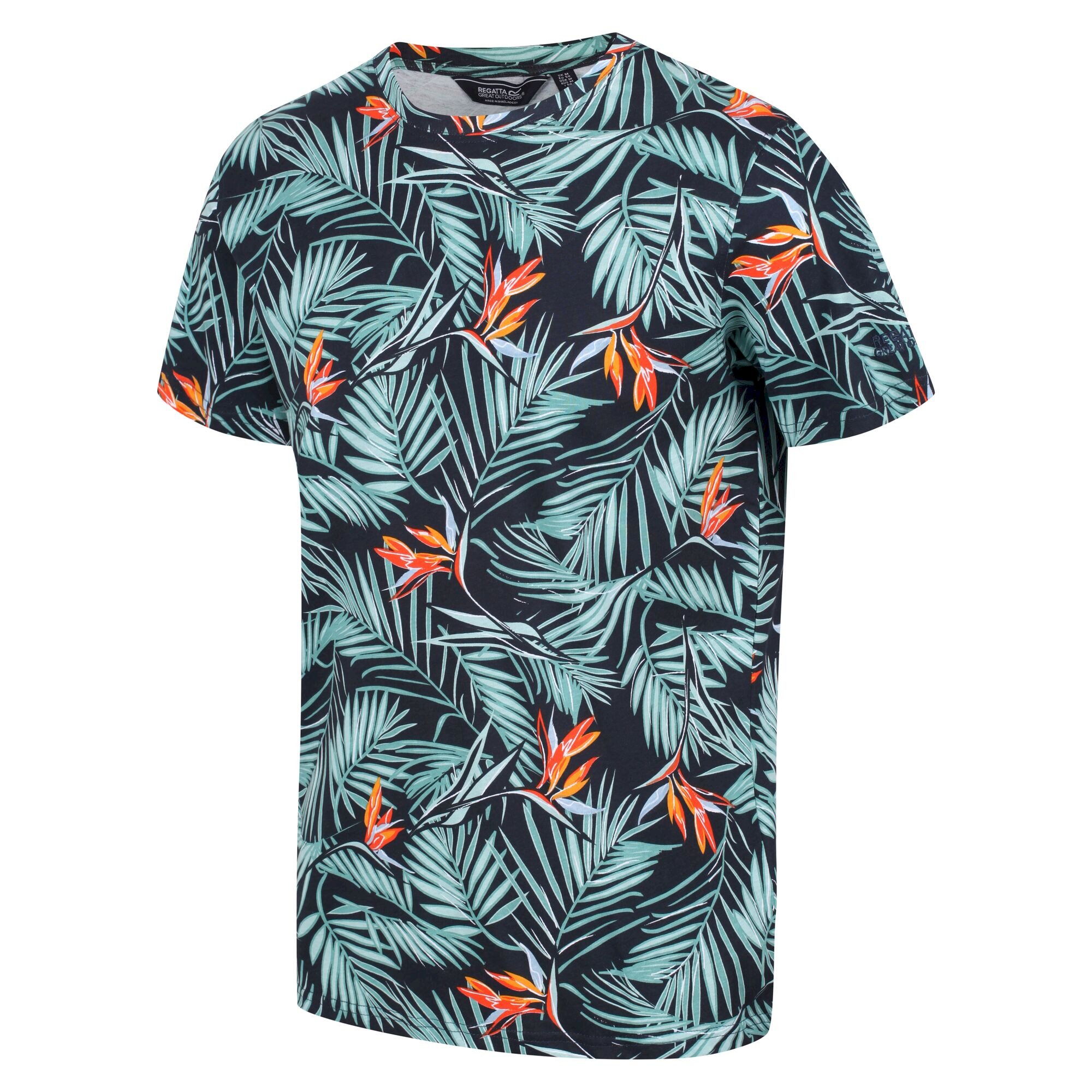 Men's Cline VI Cotton T-Shirt | Navy Hawaiian