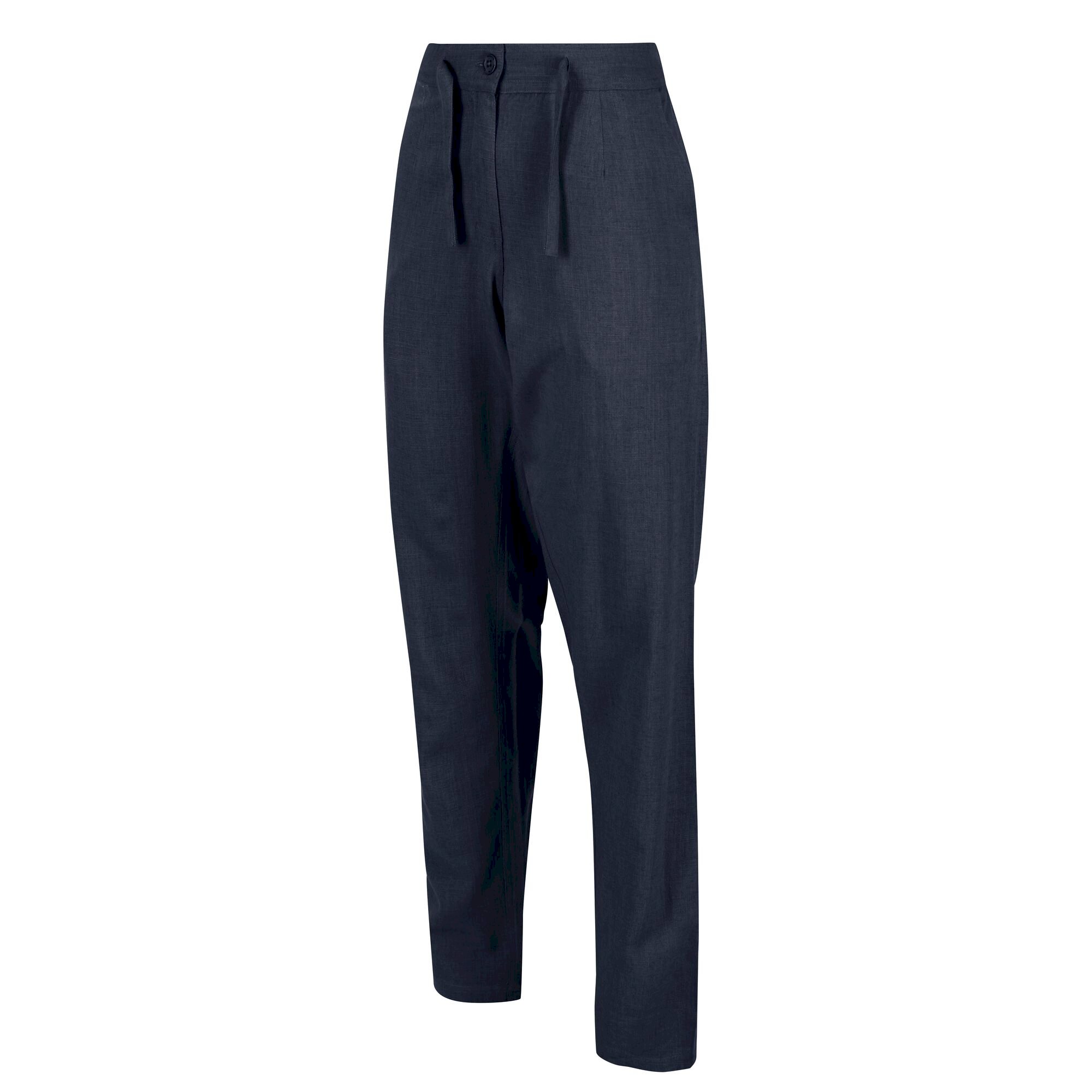 Women's Maida Linen Trousers | Navy