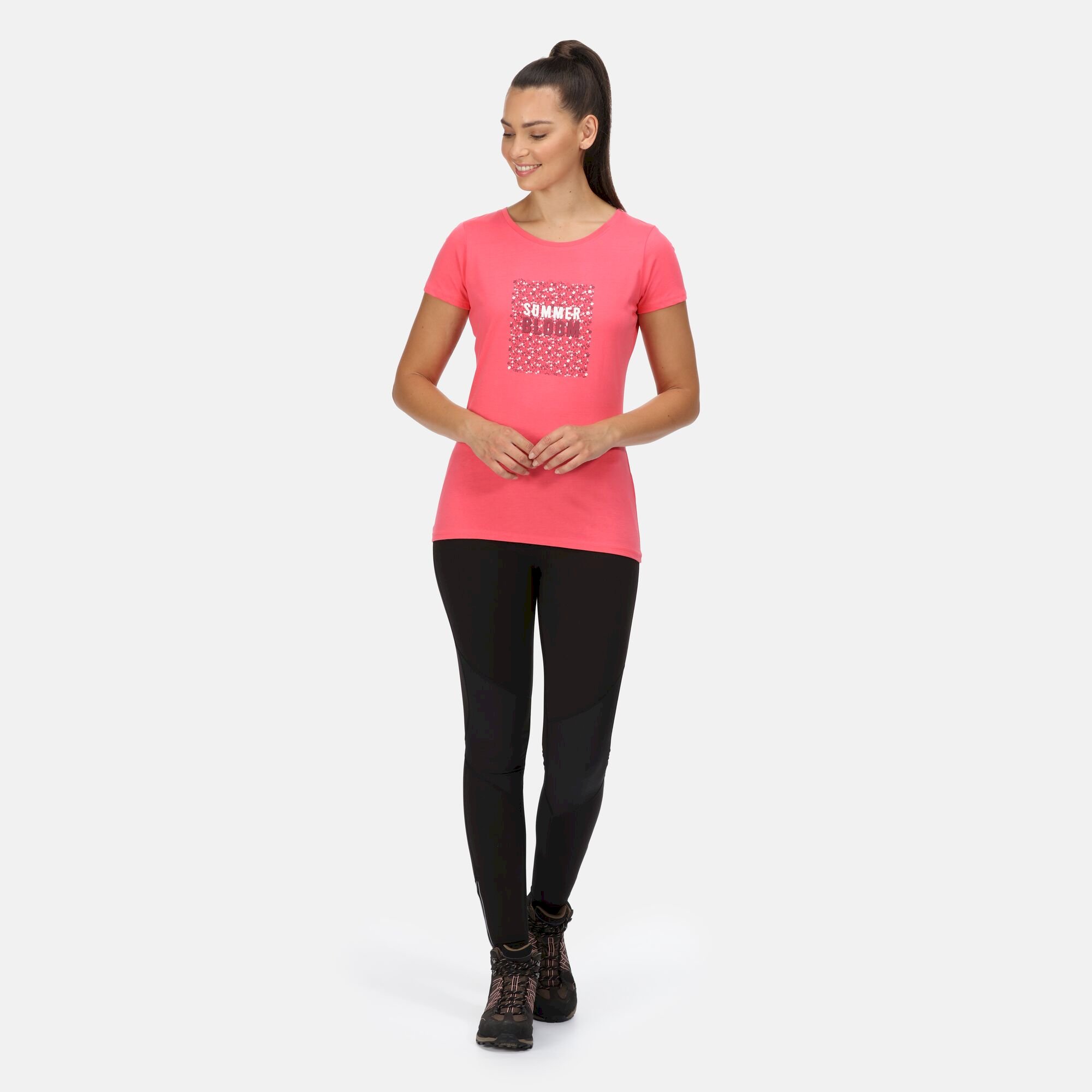 Women's Breezed II Print T-Shirt | Tropical Pink