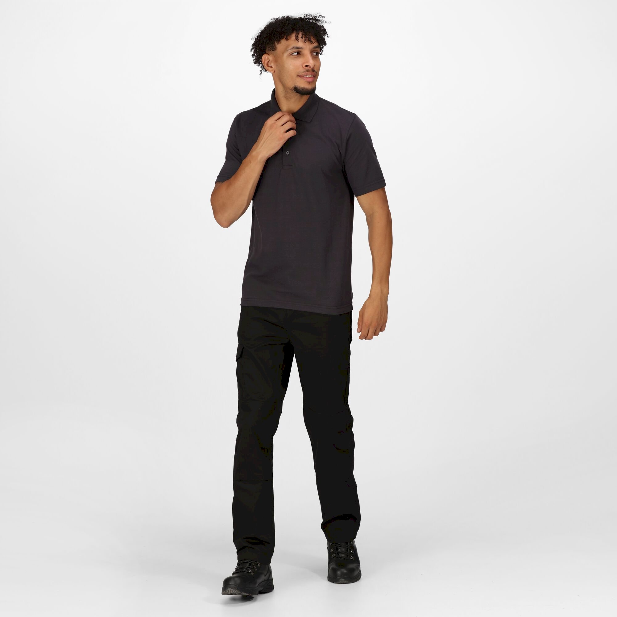 Men's 65/35 SS Polo Top | Seal Grey