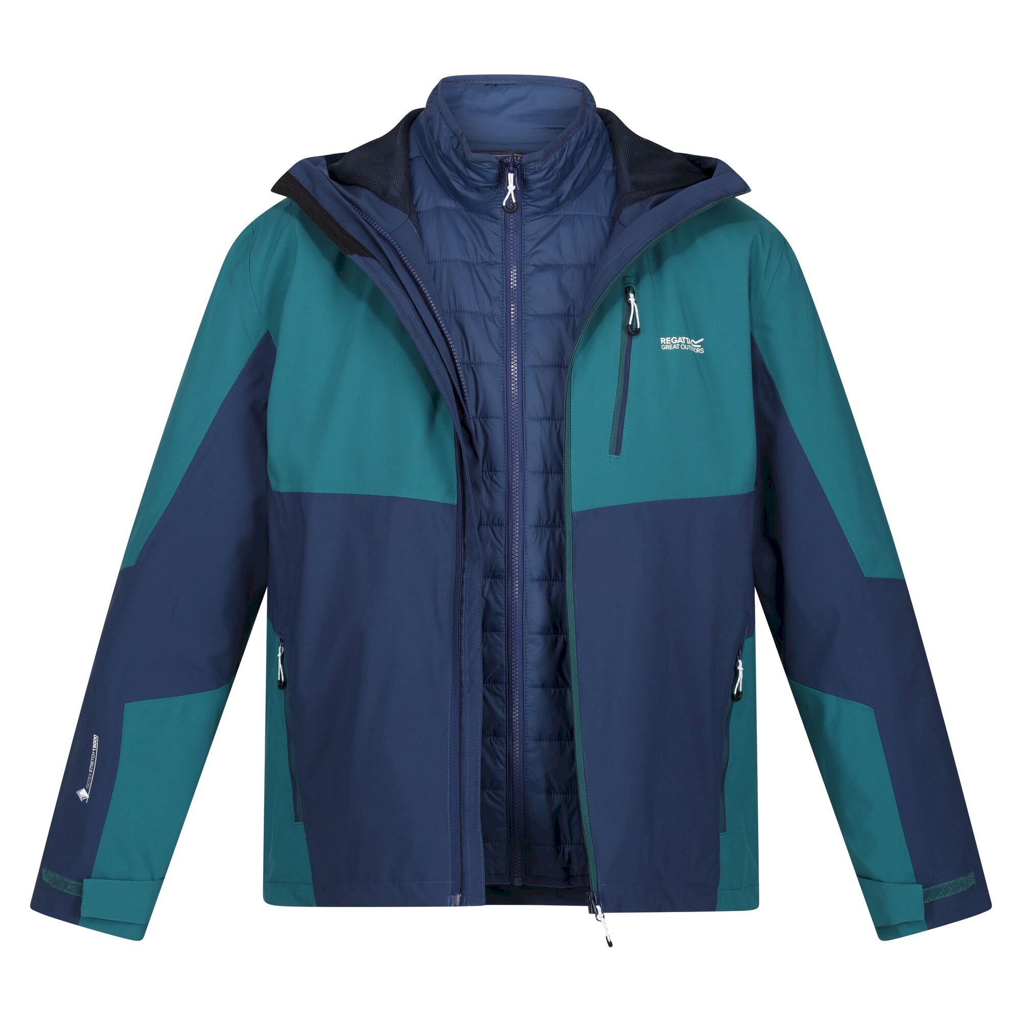 Men's Wentwood VII Waterproof Jacket | Pacific Green Admiral Blue