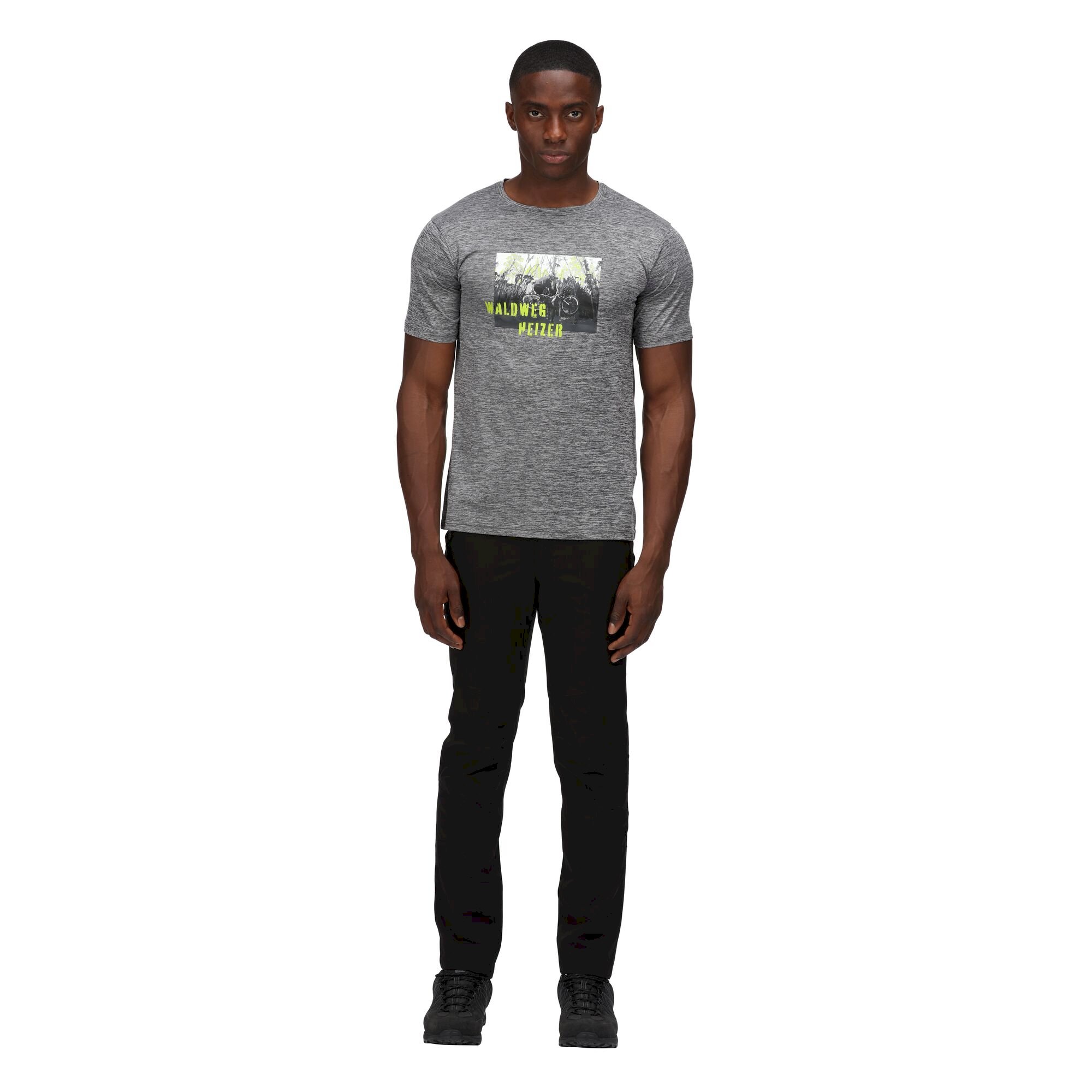 Men's Fingal Slogan Print T-Shirt | Black