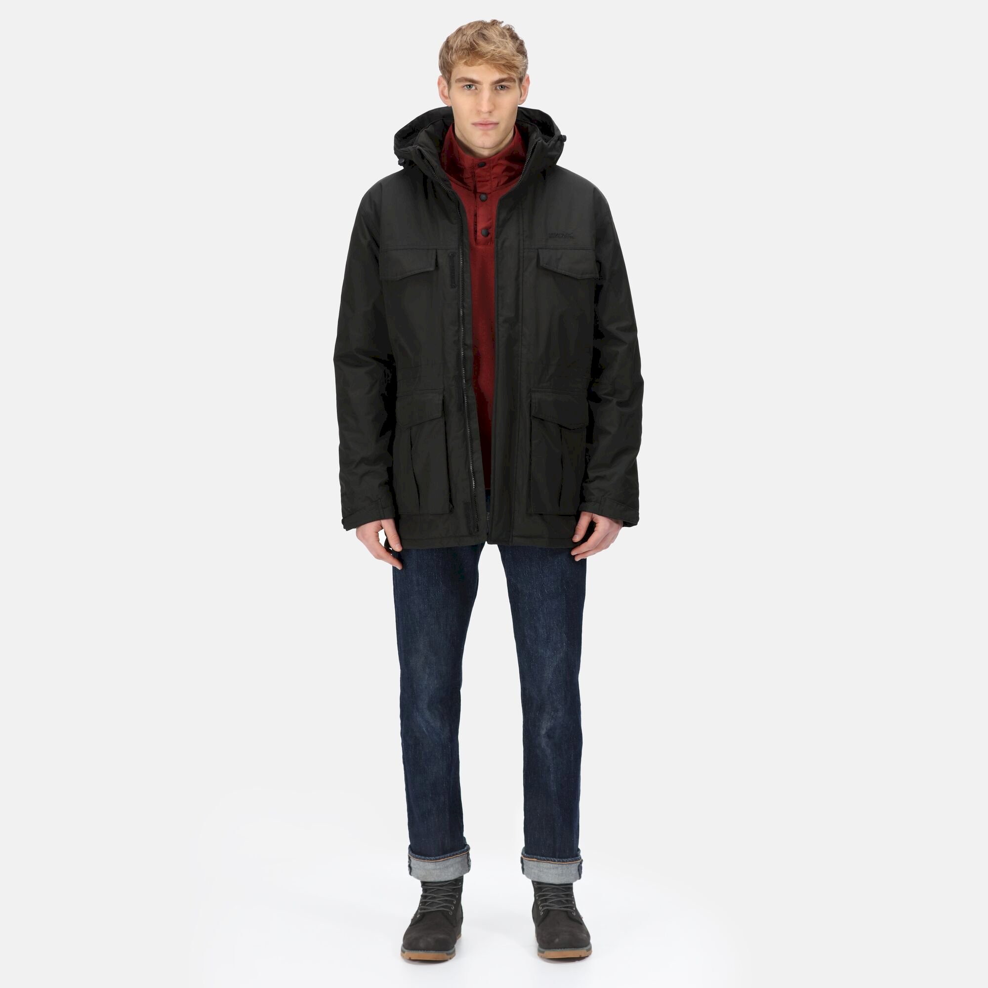 Men's Palben Waterproof Insulated Parka Jacket | Black