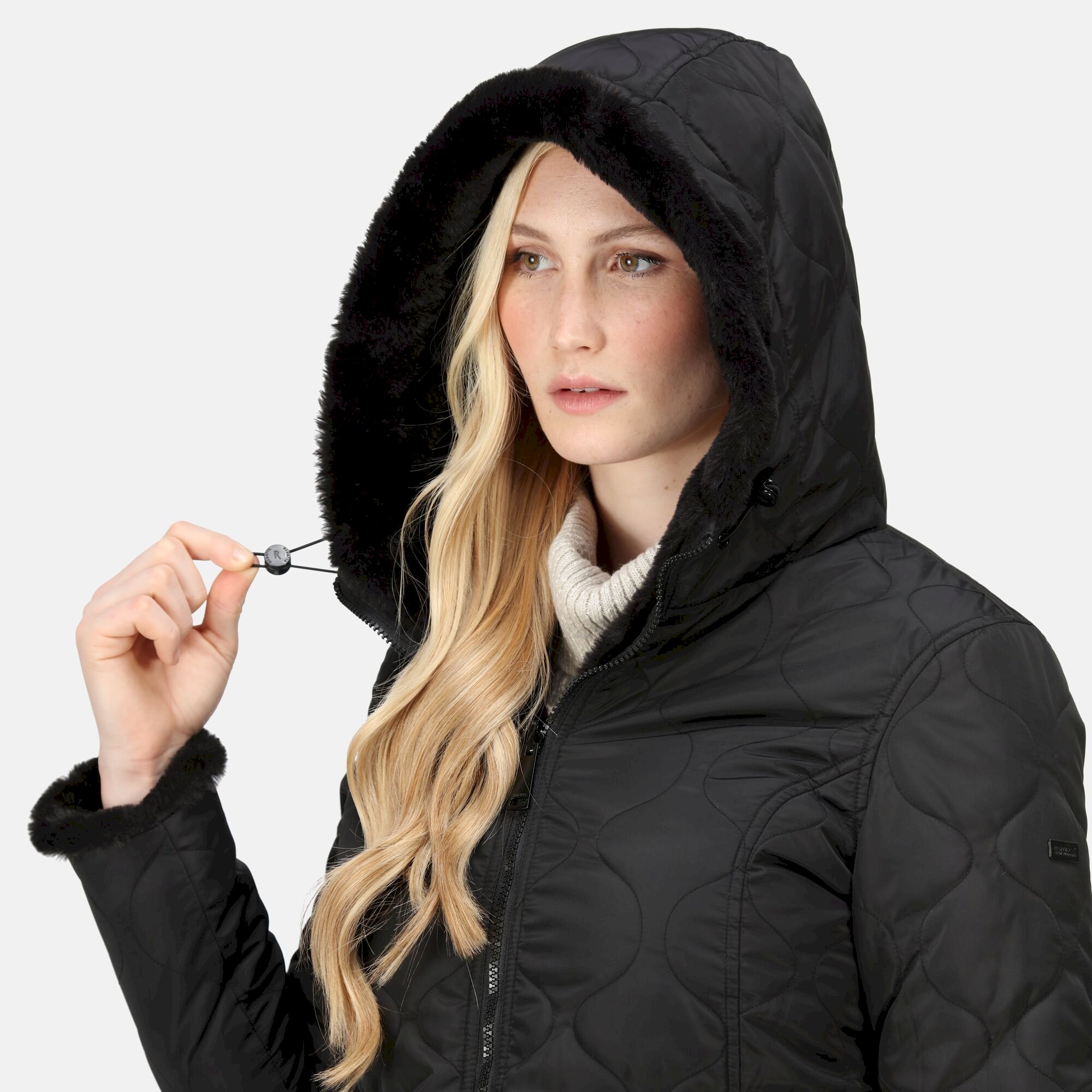 Women's Caileigh Reversible Parka Jacket | Black