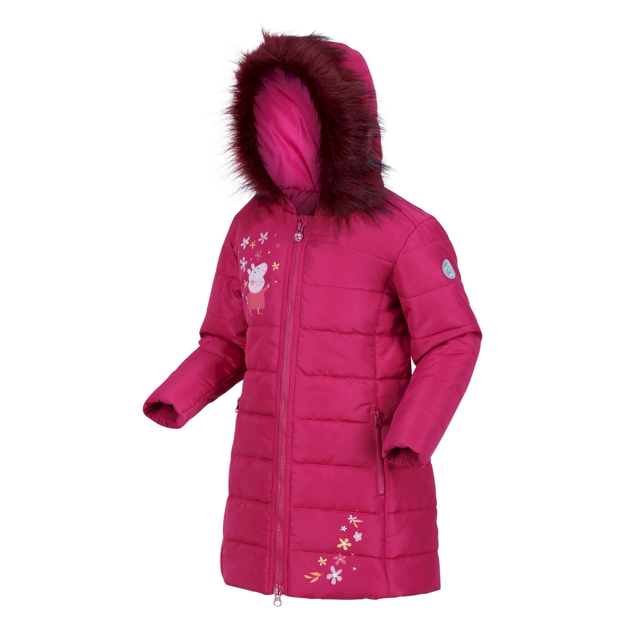 Girls' Peppa Padded Jacket | Berry Pink