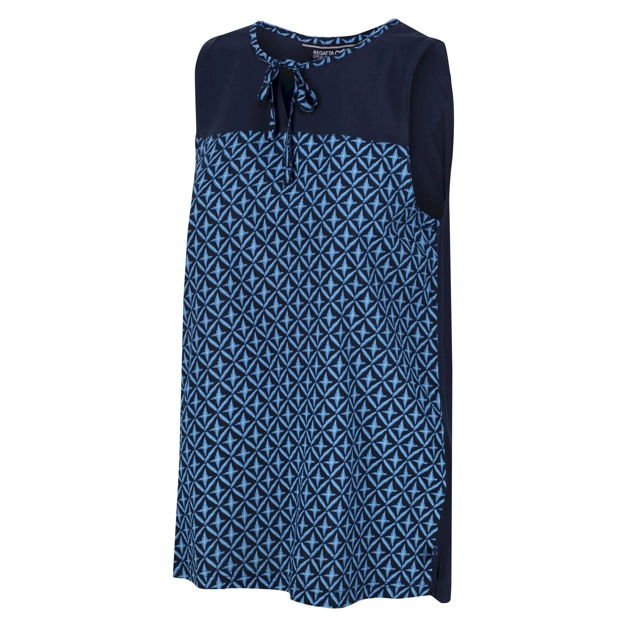 Women's Janessa V-Neck Top | Navy Tile