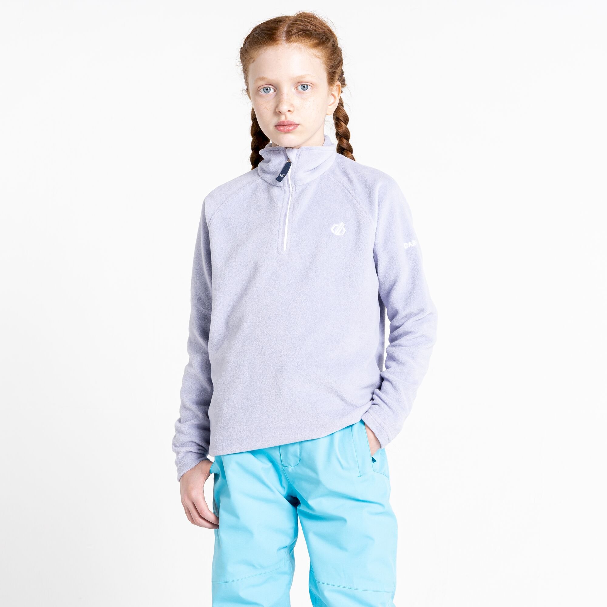 Dare 2b - Kids' Freehand Half Zip Lightweight Fleece | Cosmic Lilac