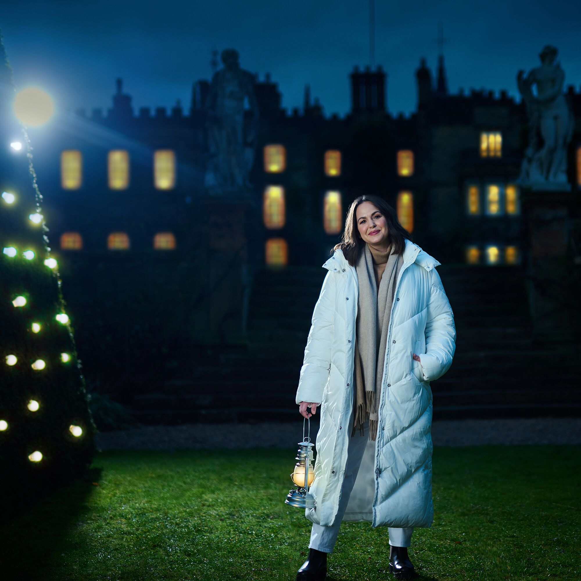 Giovanna Fletcher Collection - Longley Longline Quilted Jacket | Snow White