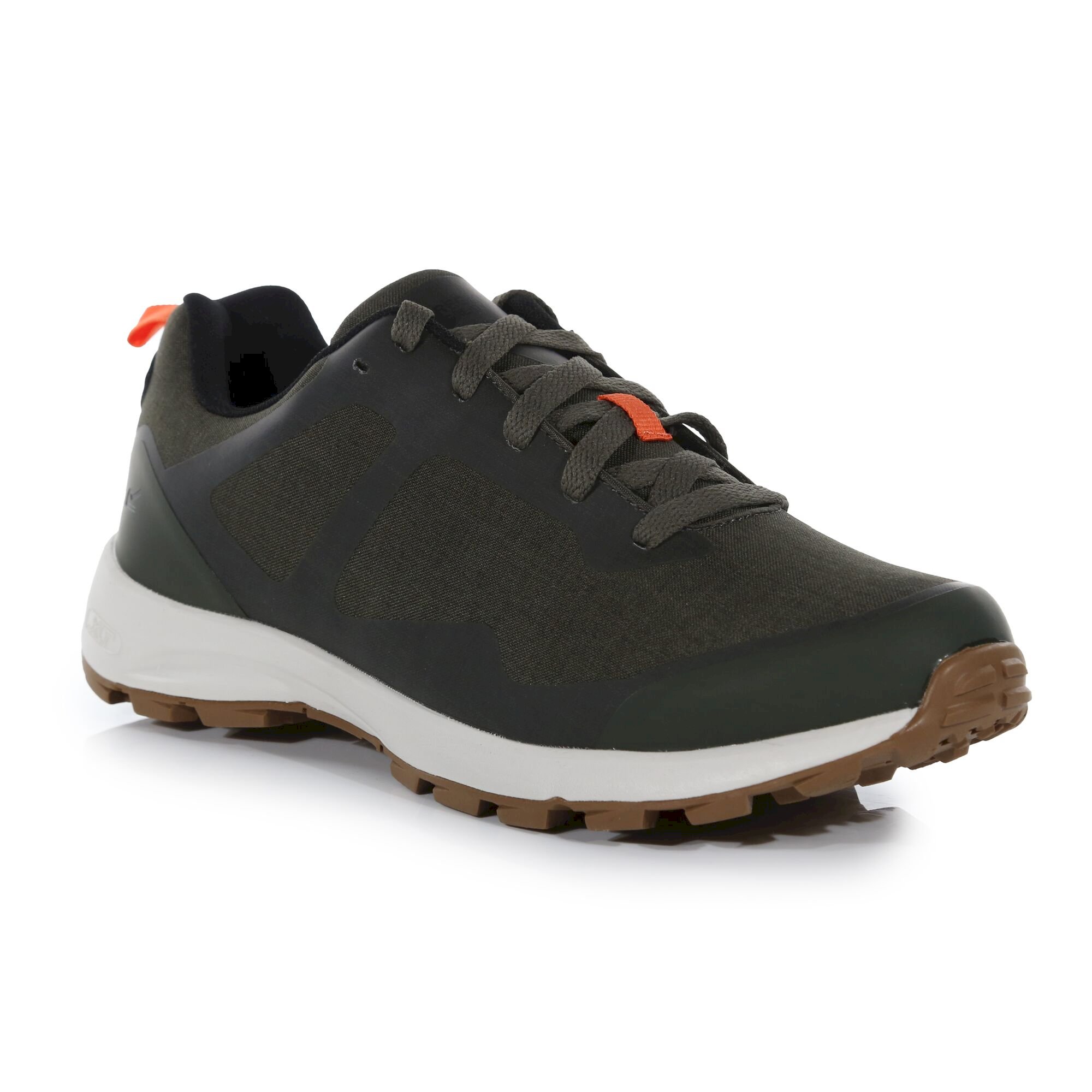 Men's Samaris Life Waterproof Walking Trainers | Dark Khaki White Sand