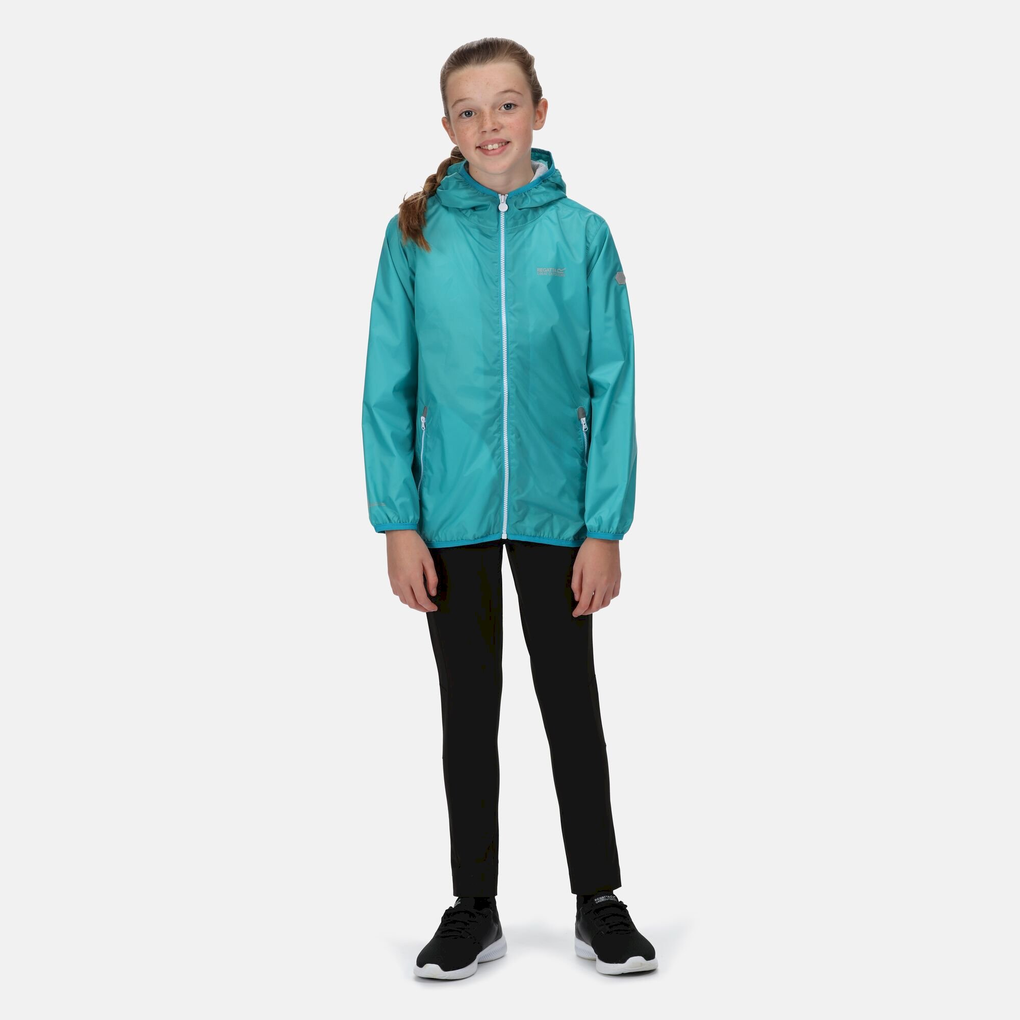 Kids' Lever II Waterproof Packaway Jacket | Turquoise