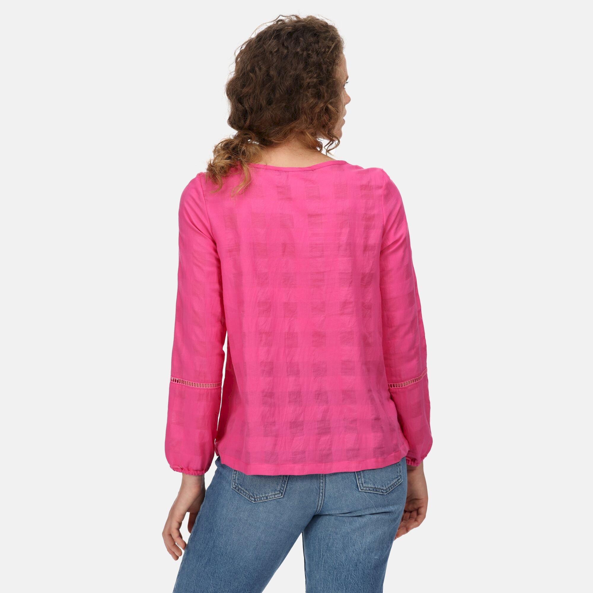 Women's Calluna Sheared Detail Top | Pink Fusion