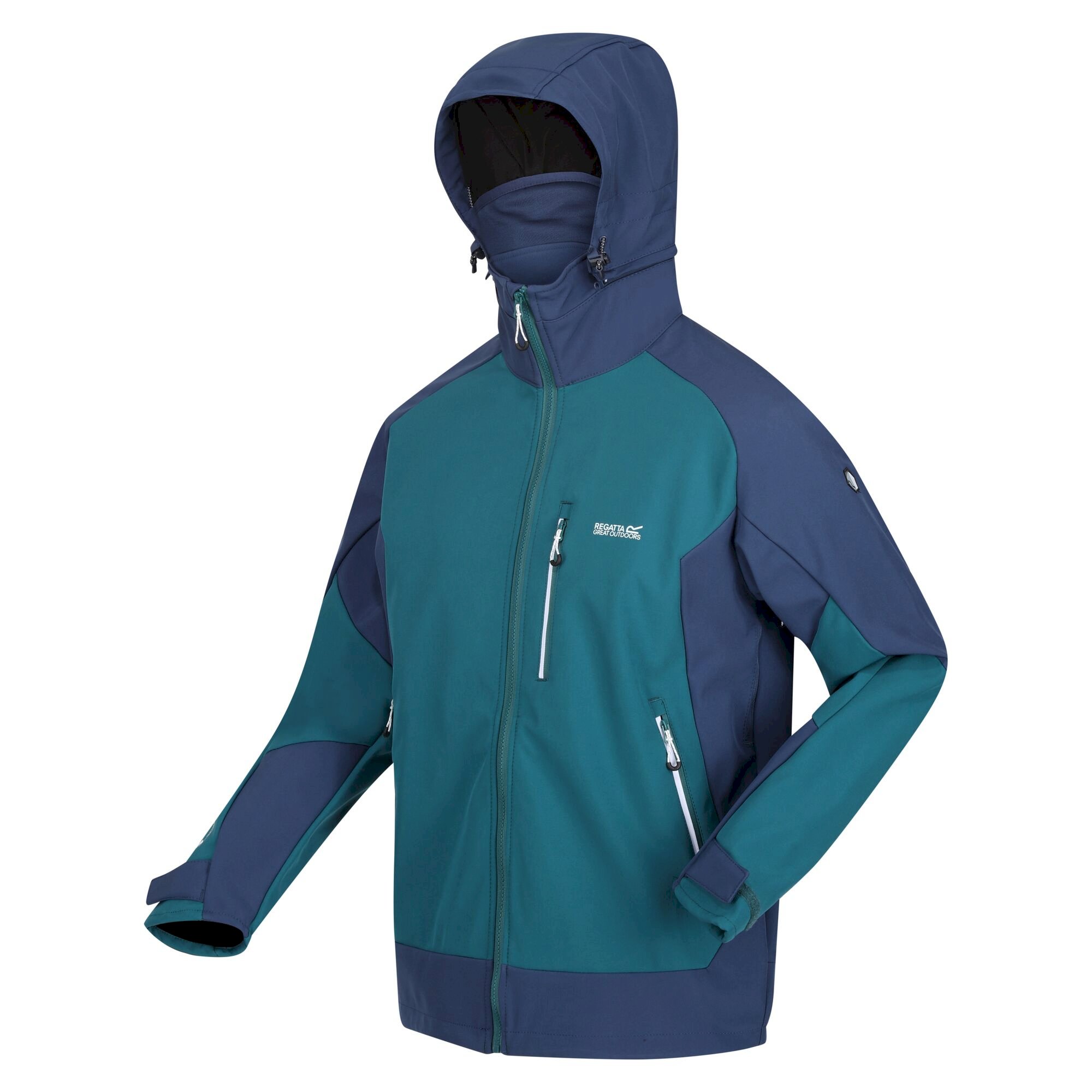 Men's Hewitts VII Softshell Jacket | Pacific Green Admiral Blue