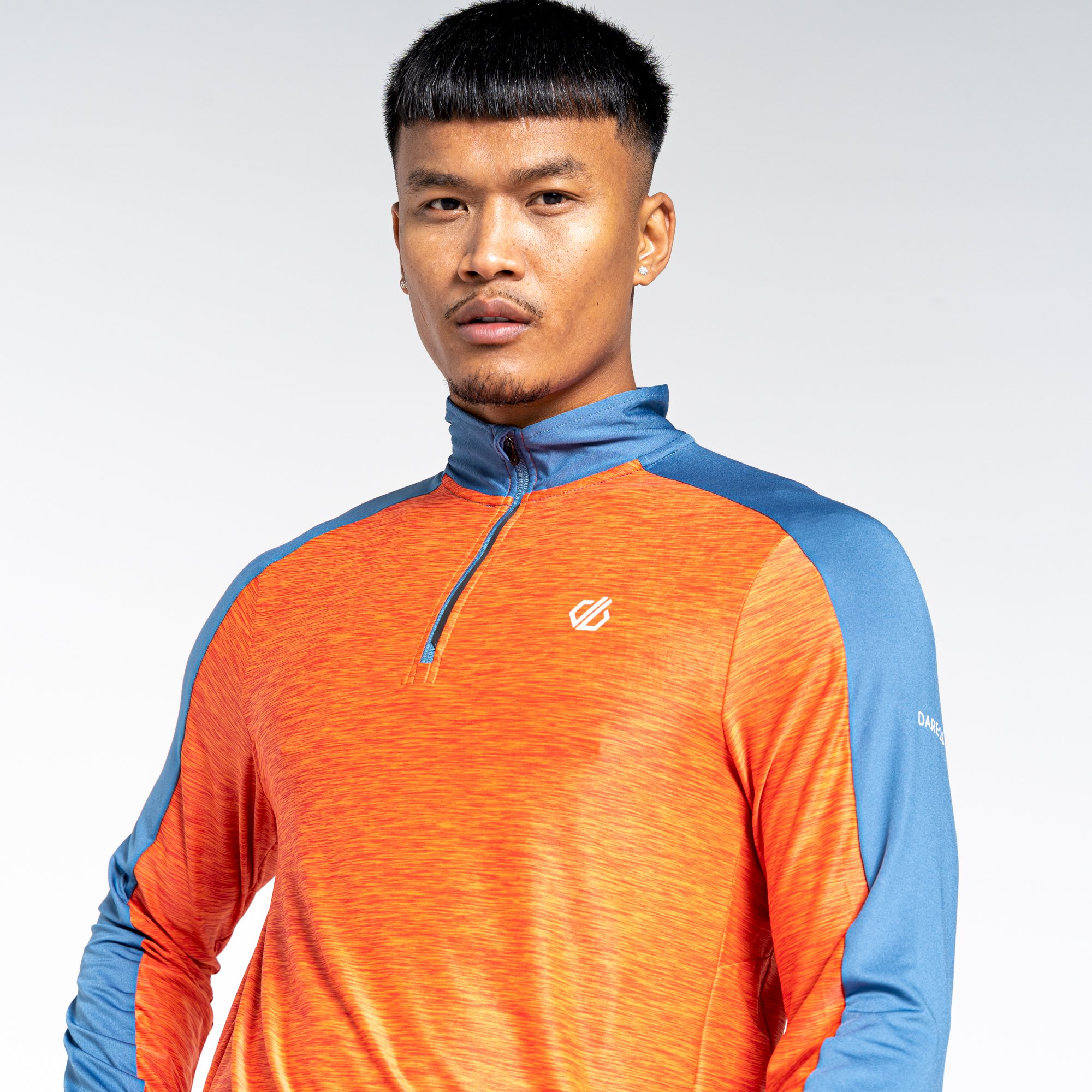 Dare 2b - Men's Power Up II Lightweight Jersey | Burnt Salmon Marl