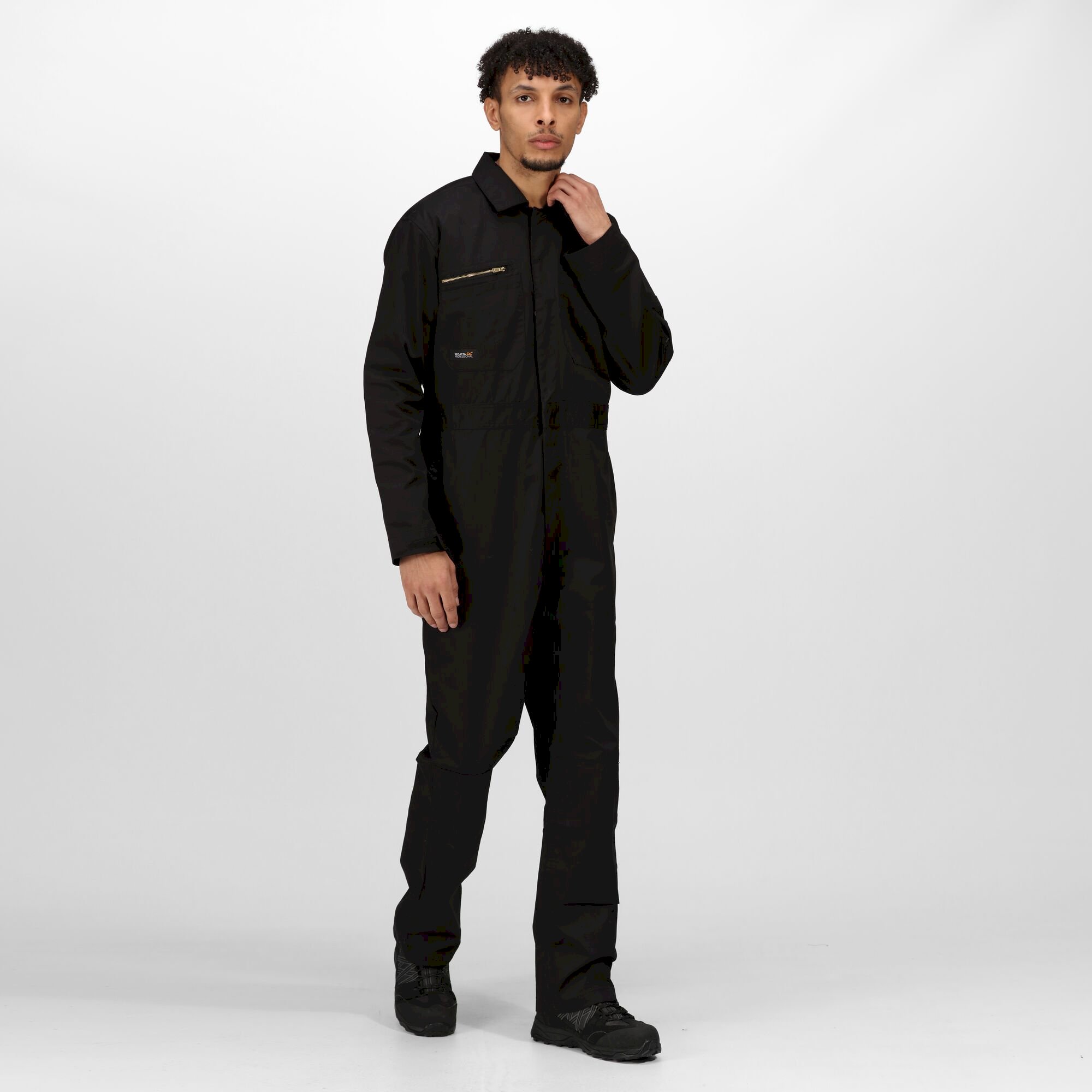 Men's Zip Fasten Coverall | Black