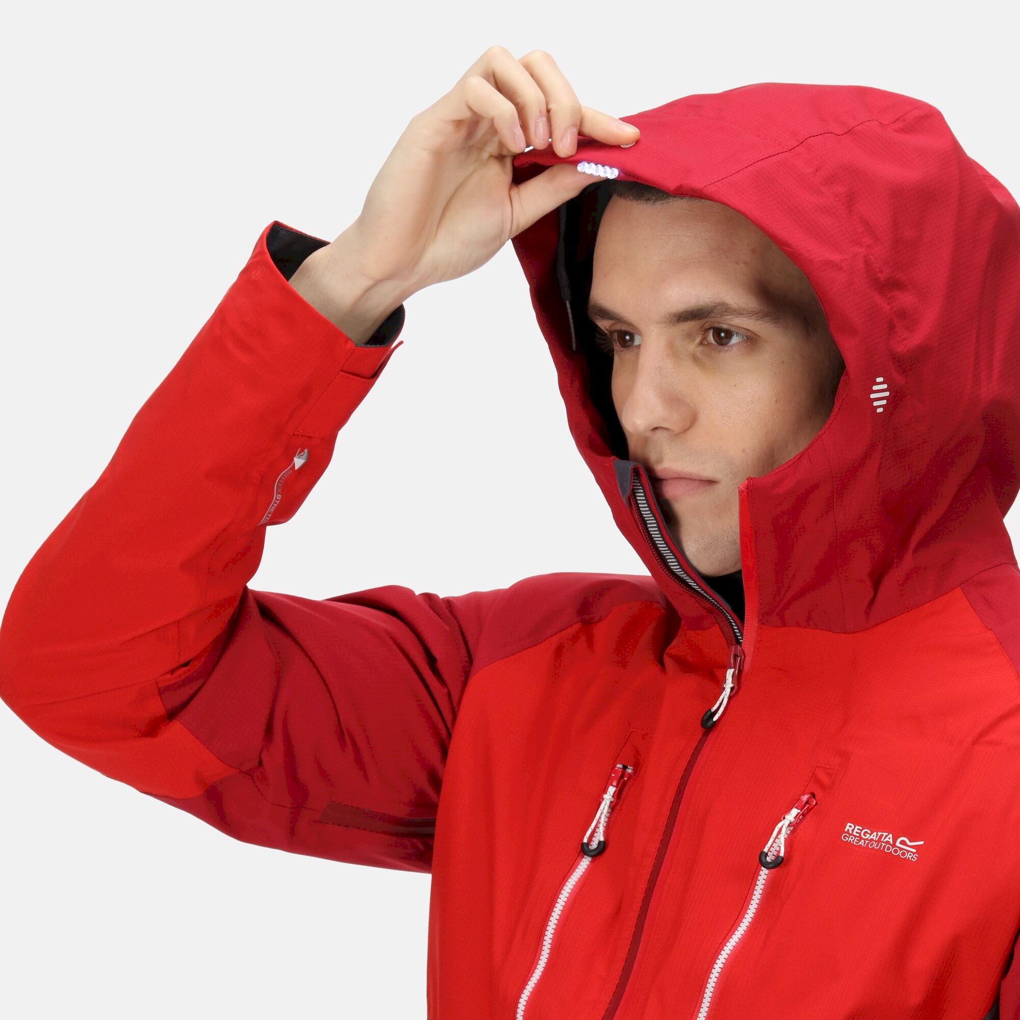 Men's Sacramento VIII Waterproof Jacket | Dark Red Chinese Red