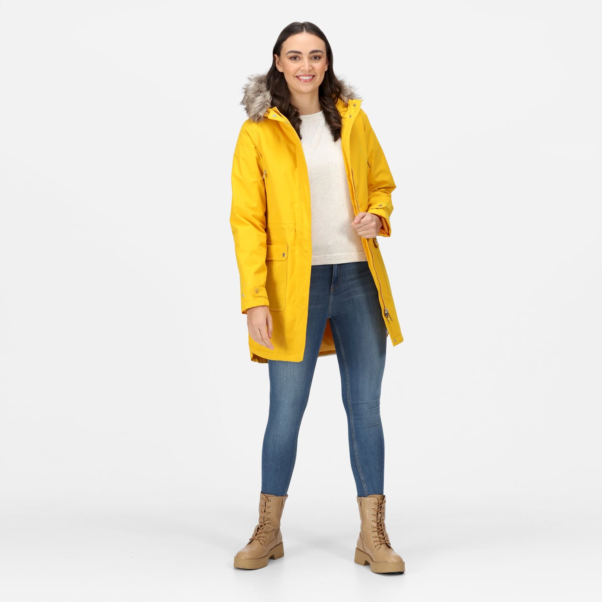 Women's Sabinka Fur Trim Parka Jacket | Sunset