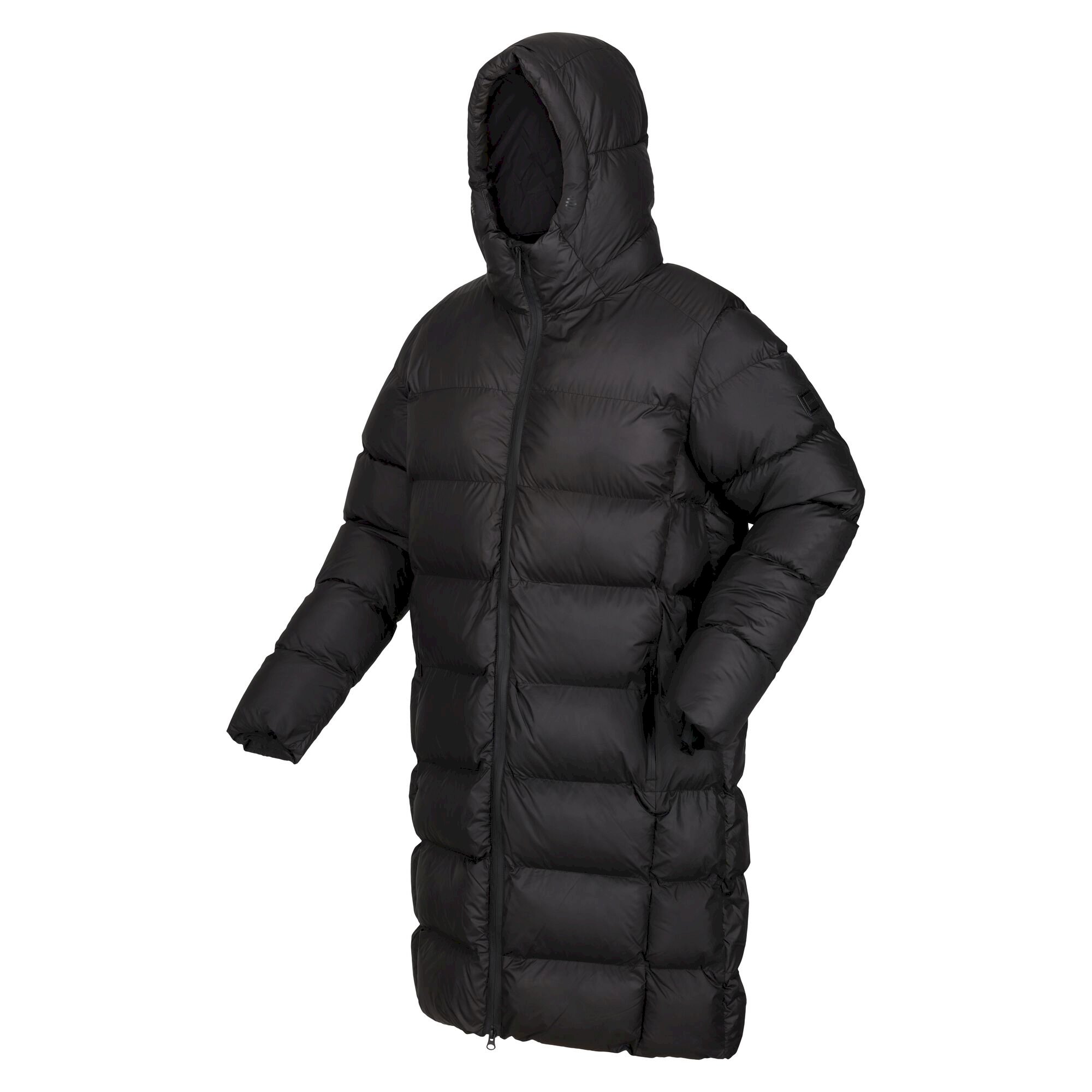 Men's Hallin Longline Quilted Jacket | Black