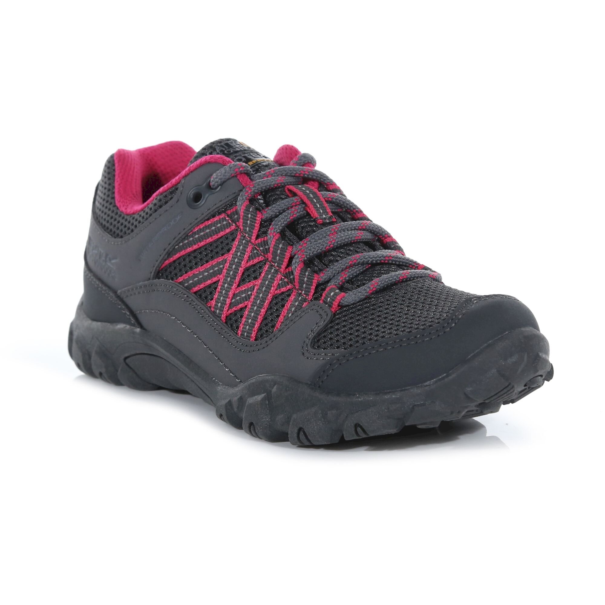 Kids' Edgepoint Waterproof Low Walking Shoes | Steel Pink Fusion