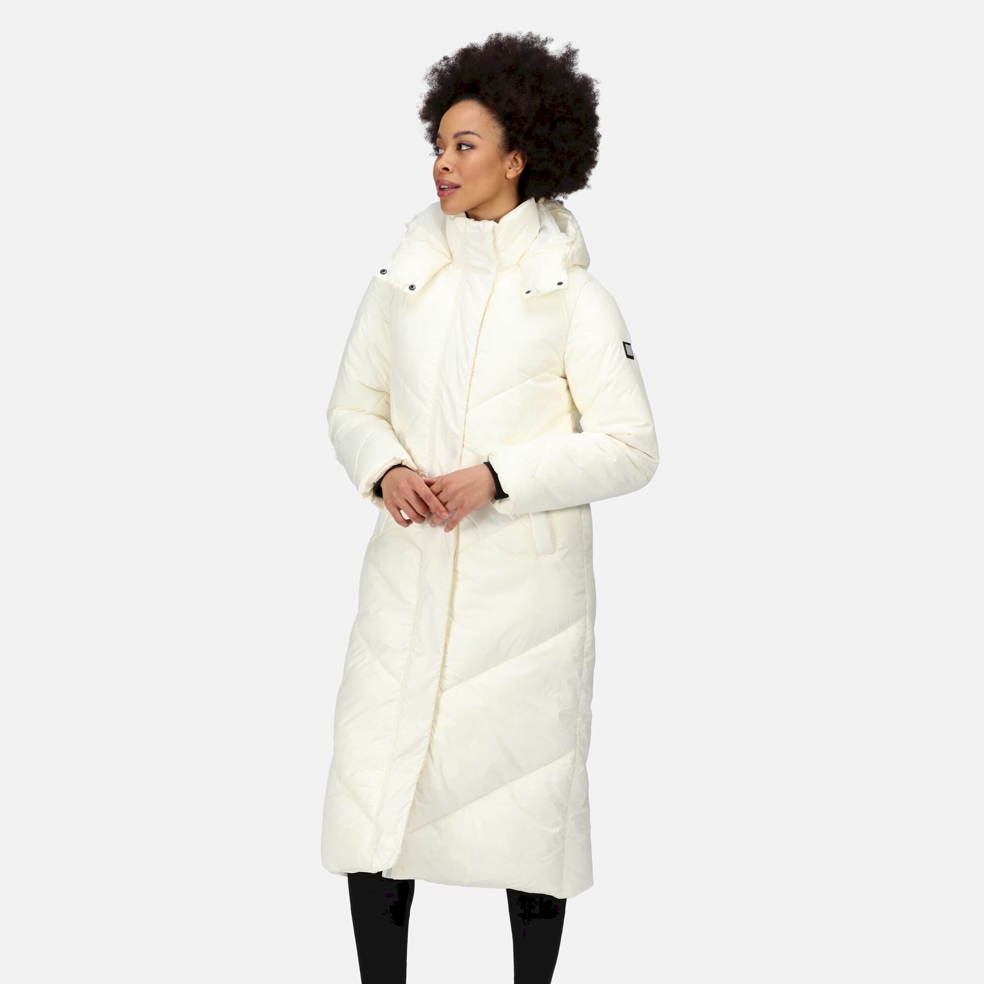 Giovanna Fletcher Collection - Longley Longline Quilted Jacket | Snow White