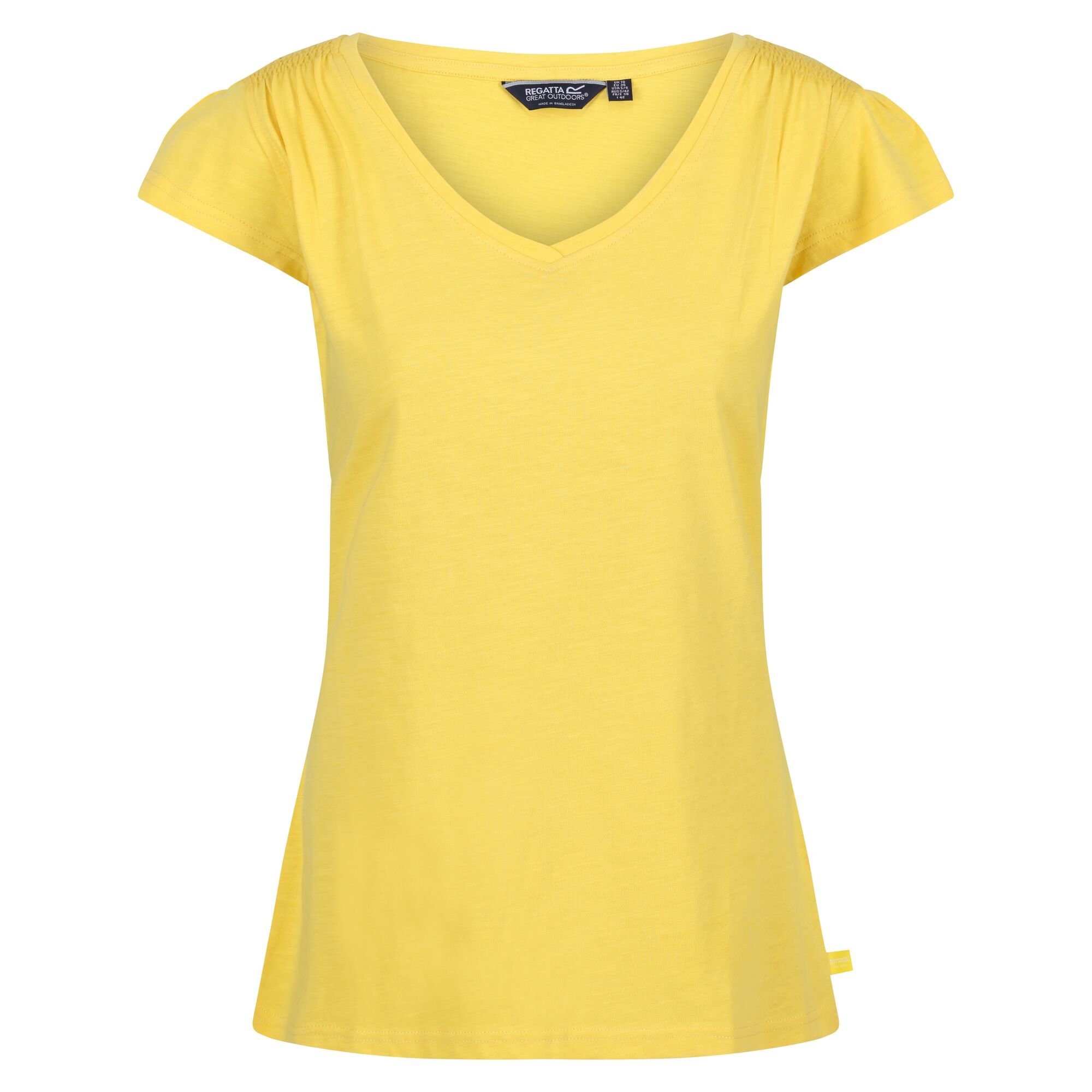 Women's Francine V-Neck T-Shirt | Maize Yellow