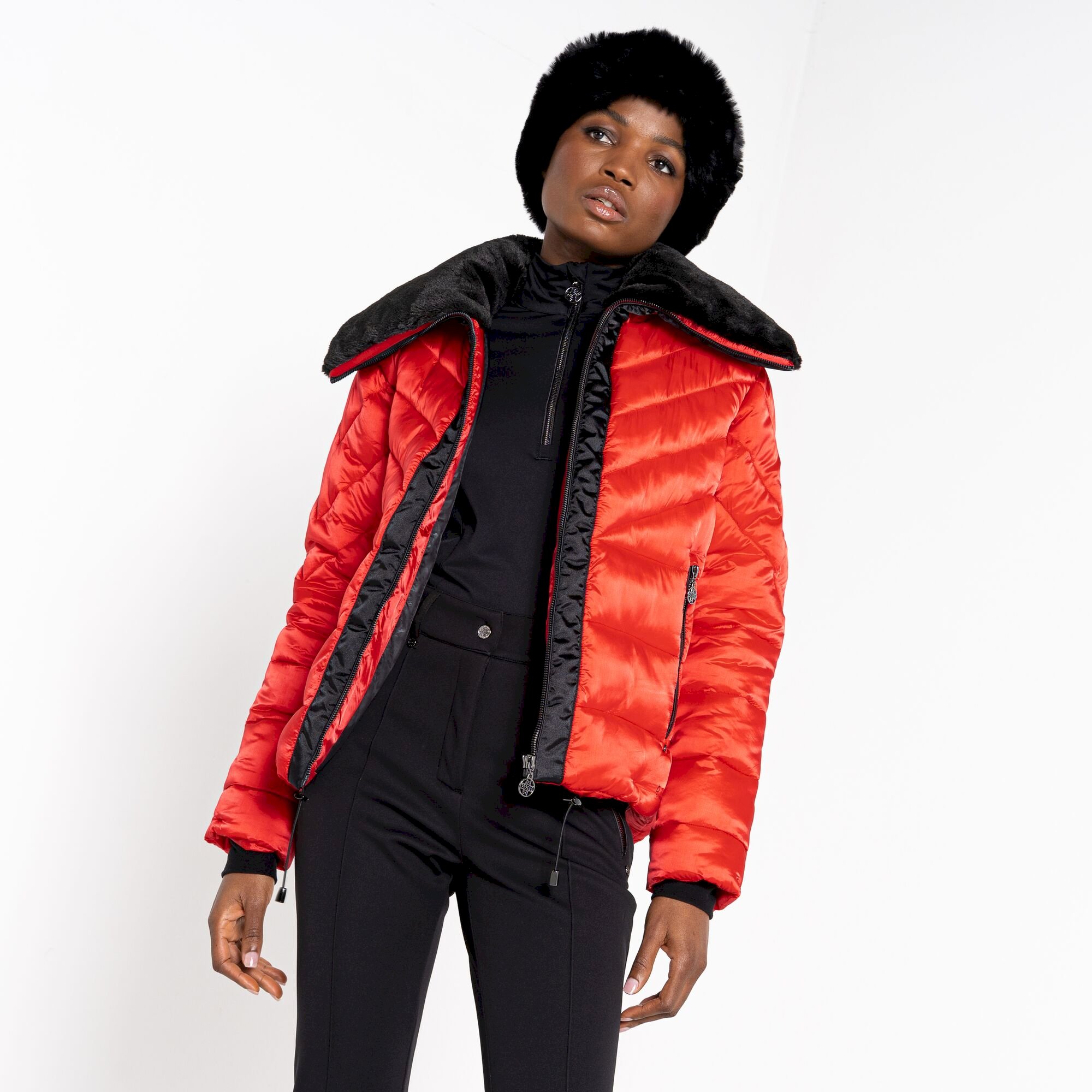 Dare 2b - Women's Suppression Padded Jacket | Volcanic Red Shine