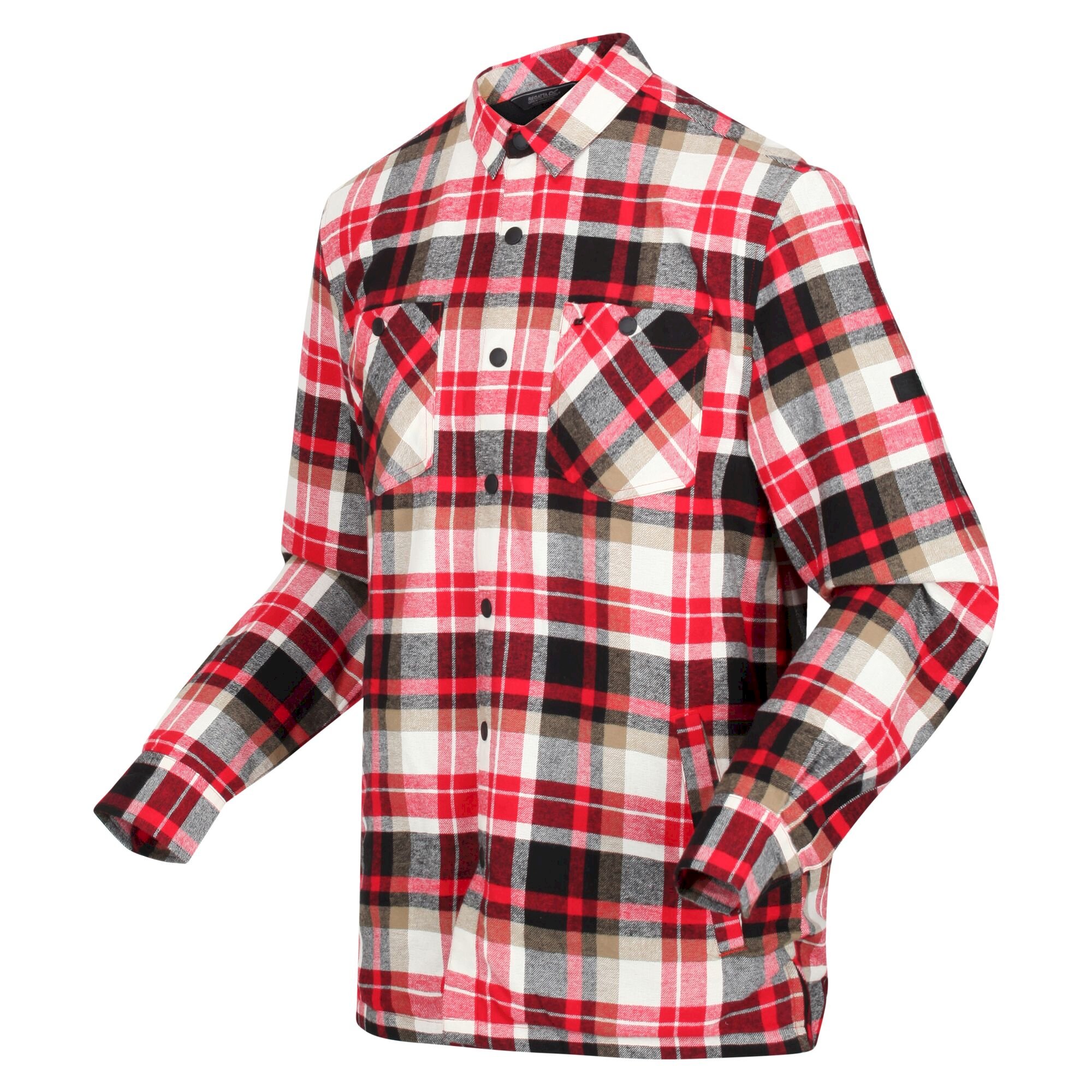 Men's Thamos Long Sleeved Checked Shirt | Classic Red Check