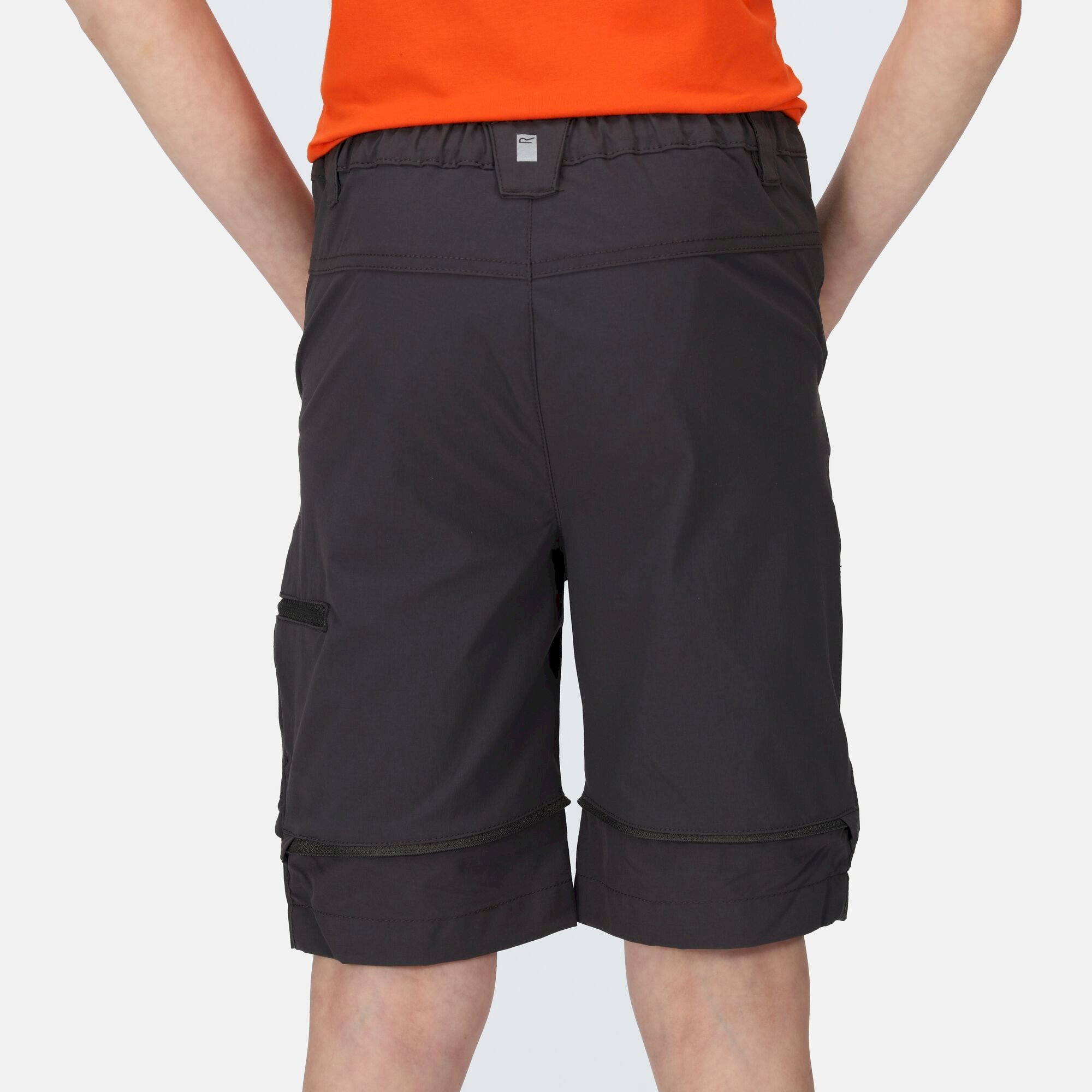 Kids' Highton Stretch Zip Off Walking Trousers | Seal Grey