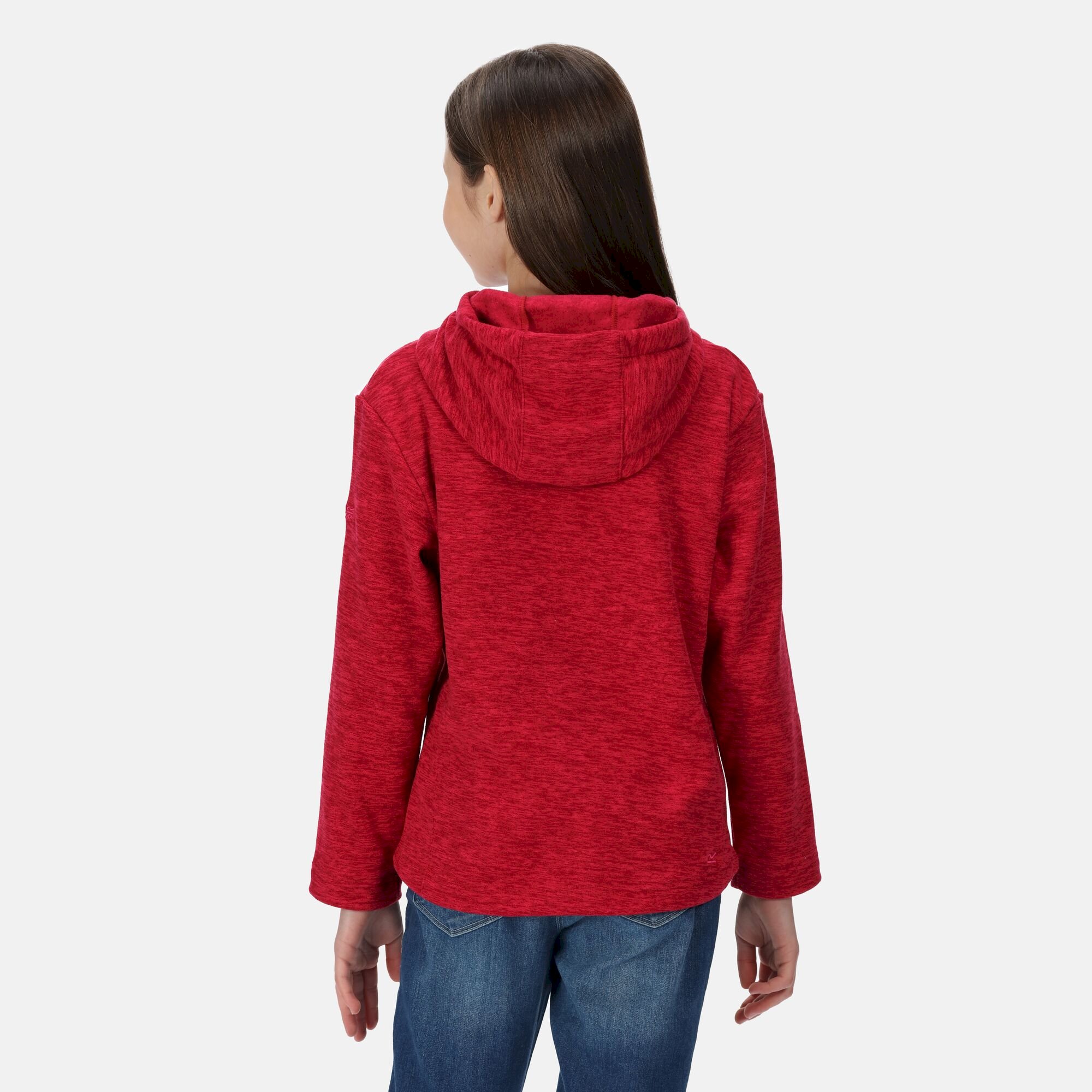 Kids' Kacie Hooded Fleece | Berry Pink Marl