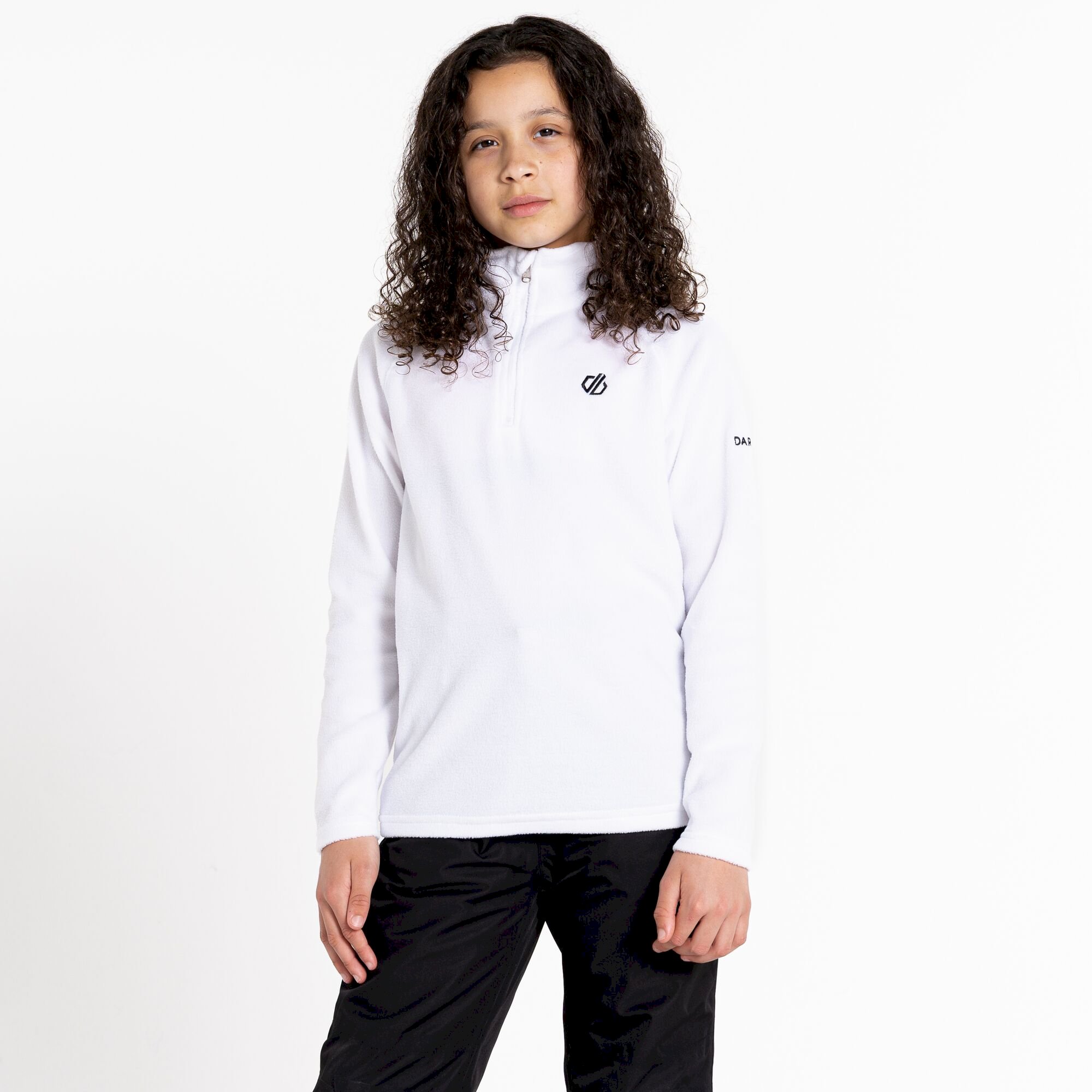 Dare 2b - Kids' Freehand Half Zip Lightweight Fleece | White