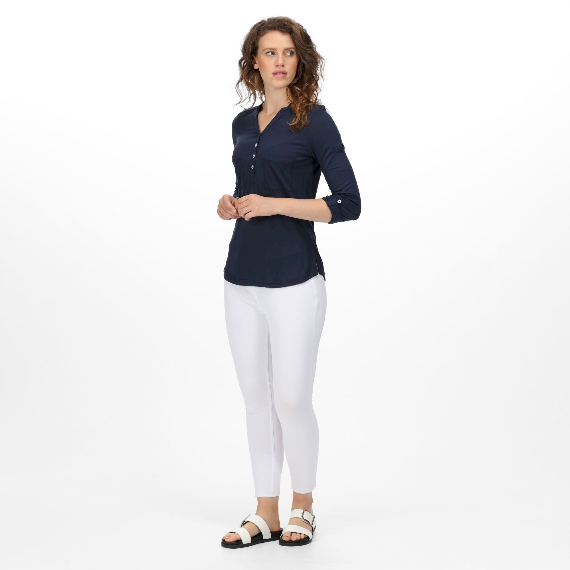 Women's Fflur II 3/4 Sleeve Shirt | Navy