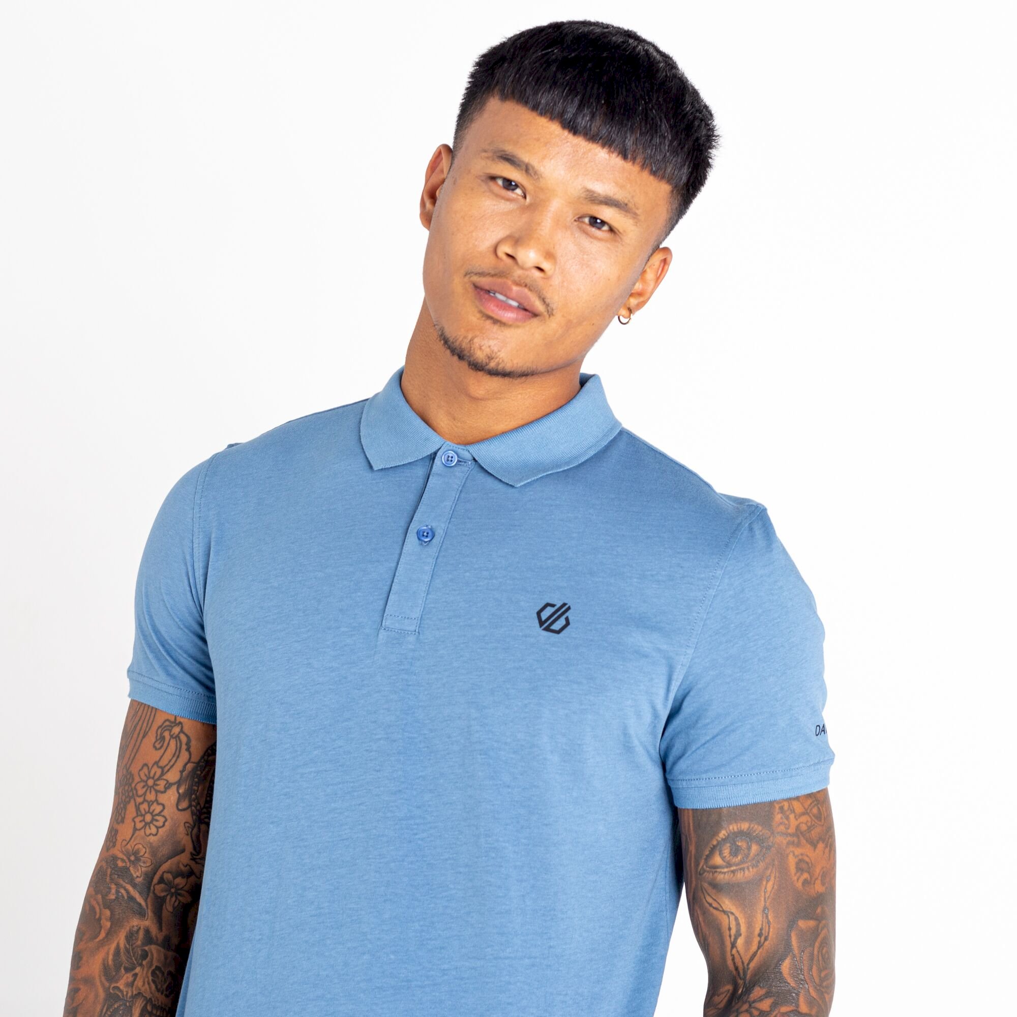 Dare 2b - Men's Decisive Polo Shirt | Stellar Blue Marl