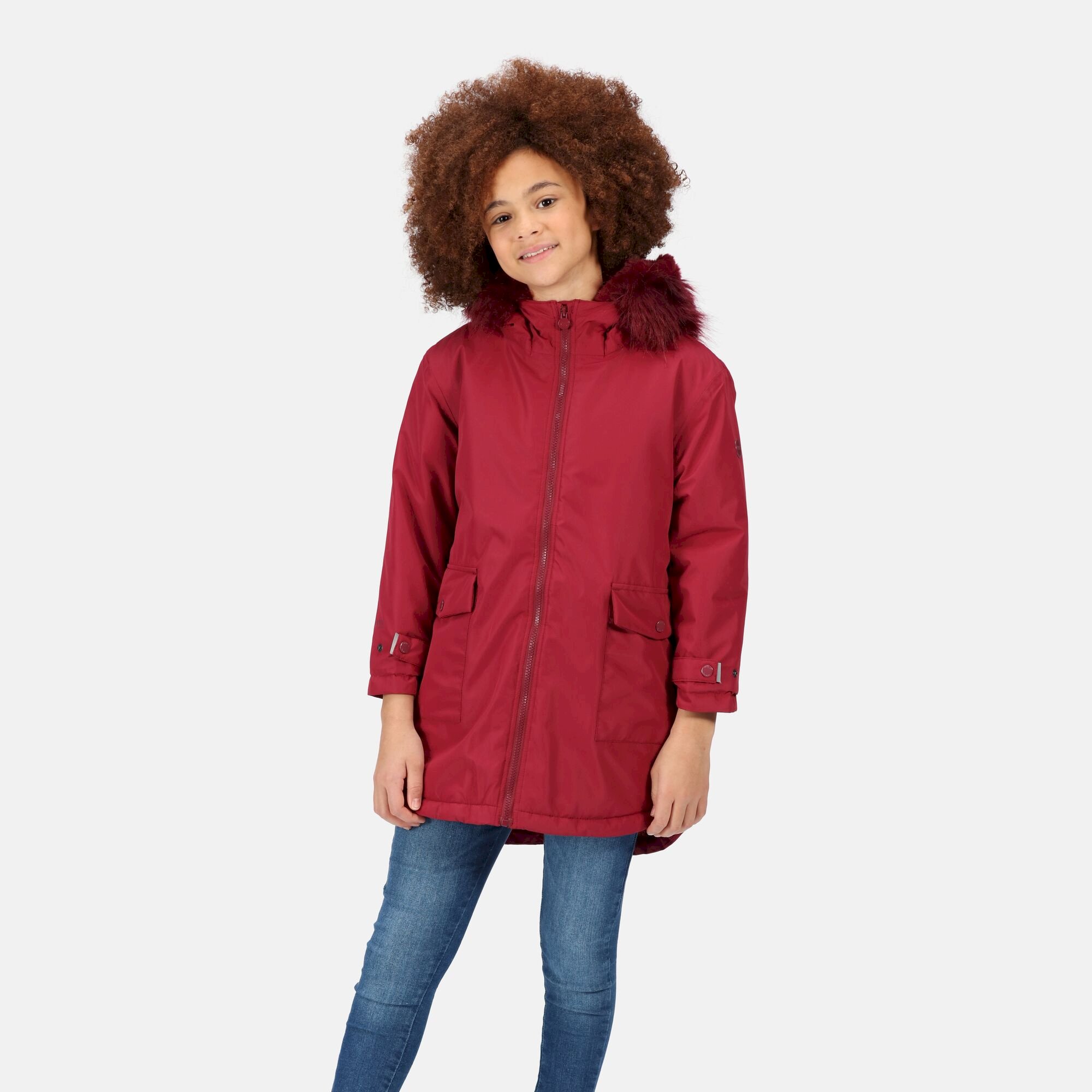 Kids' Adelyn Waterproof Parka Jacket | Dark Pimento
