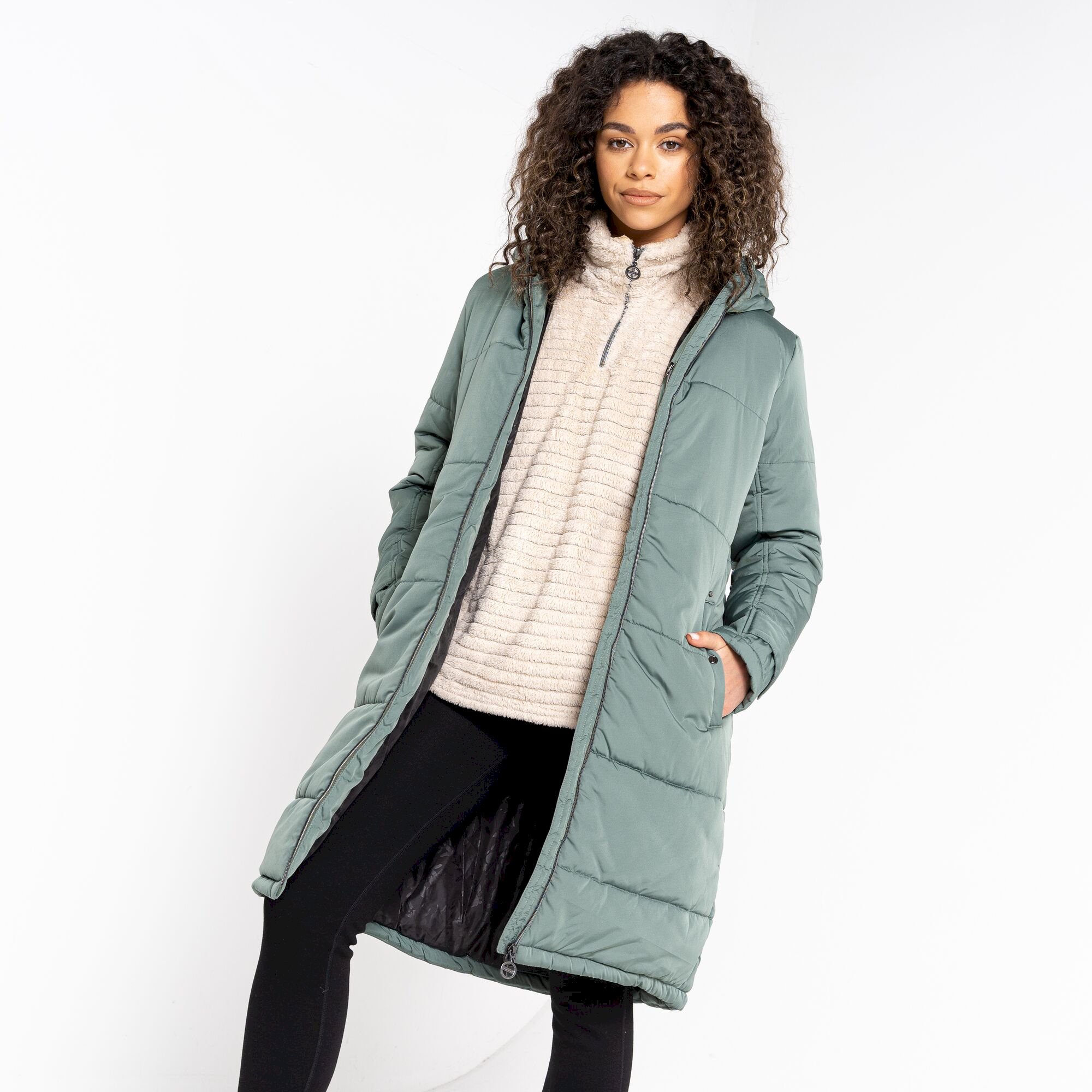 Dare 2b - Women's Reputable II Mid Length Padded Jacket | Duck Green