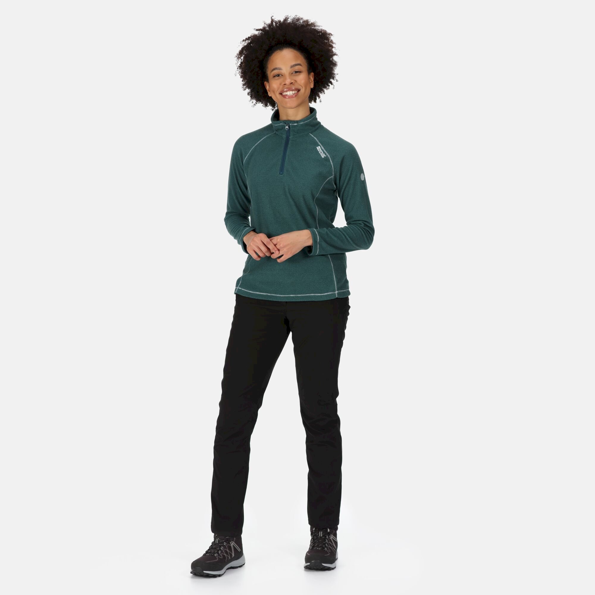 Women's Montes Lightweight Half-Zip Fleece | Powder Pink Marl