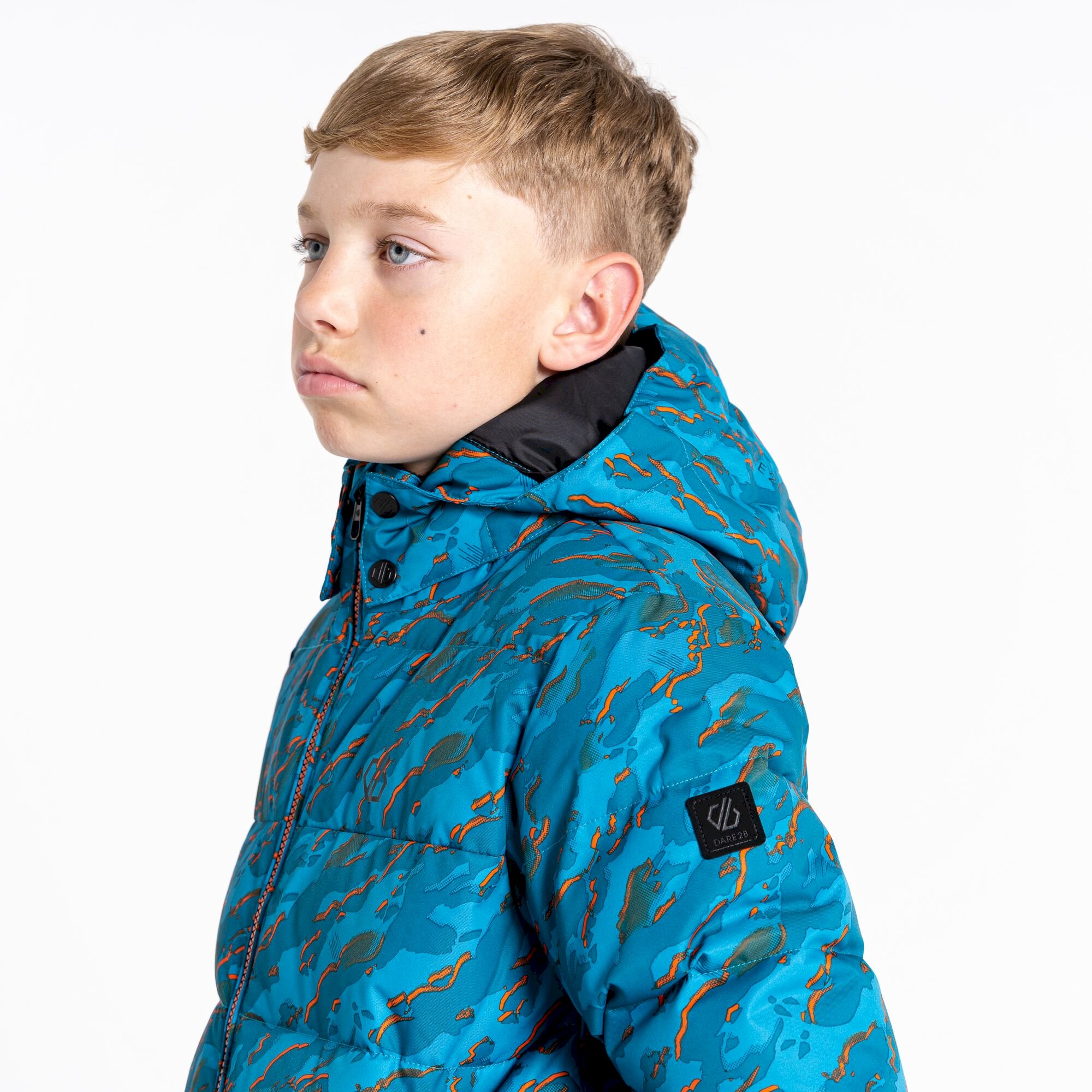 Dare 2b - Boys' About Ski Jacket | Blue Camo Print