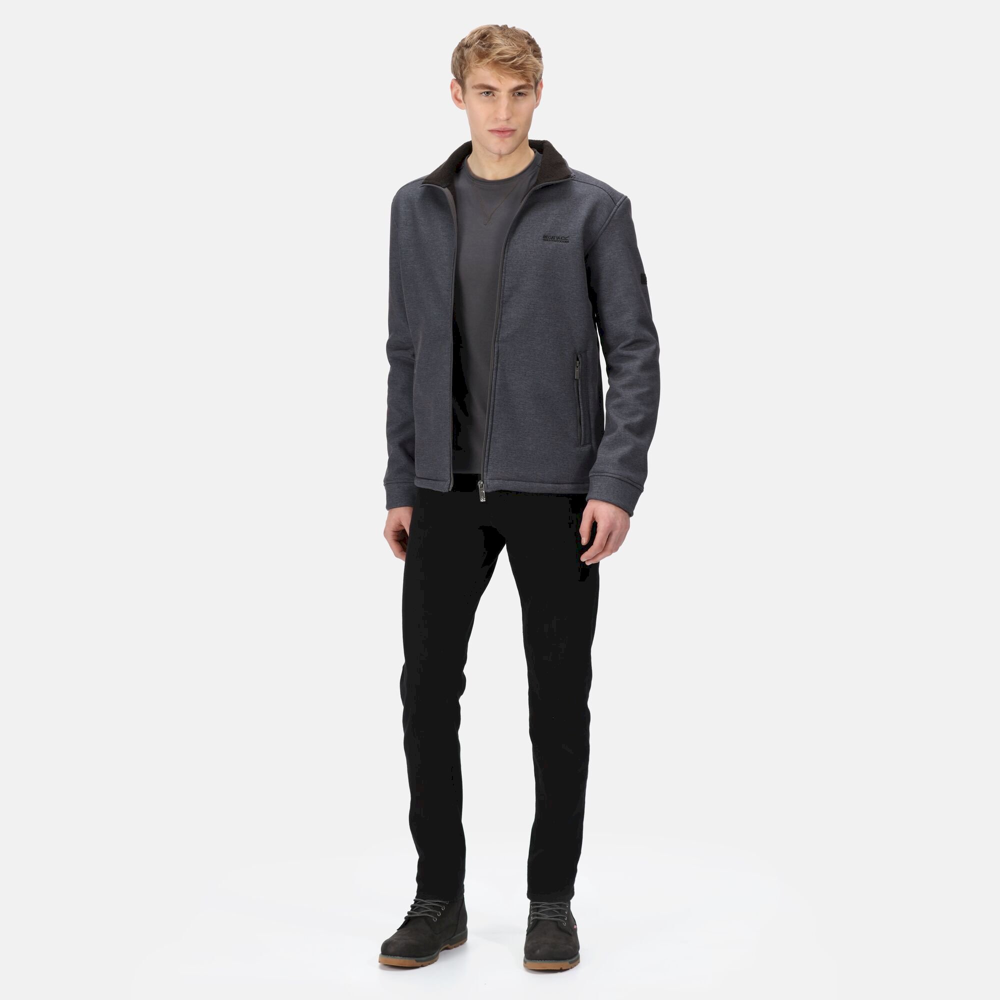 Men's Caelum Softshell Jacket | Dark Grey Marl