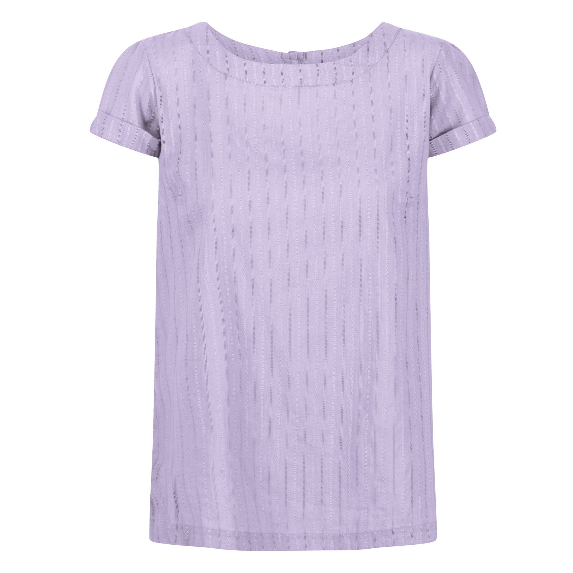 Women's Jaelynn Cotton T-Shirt | Pastel Lilac Dobby