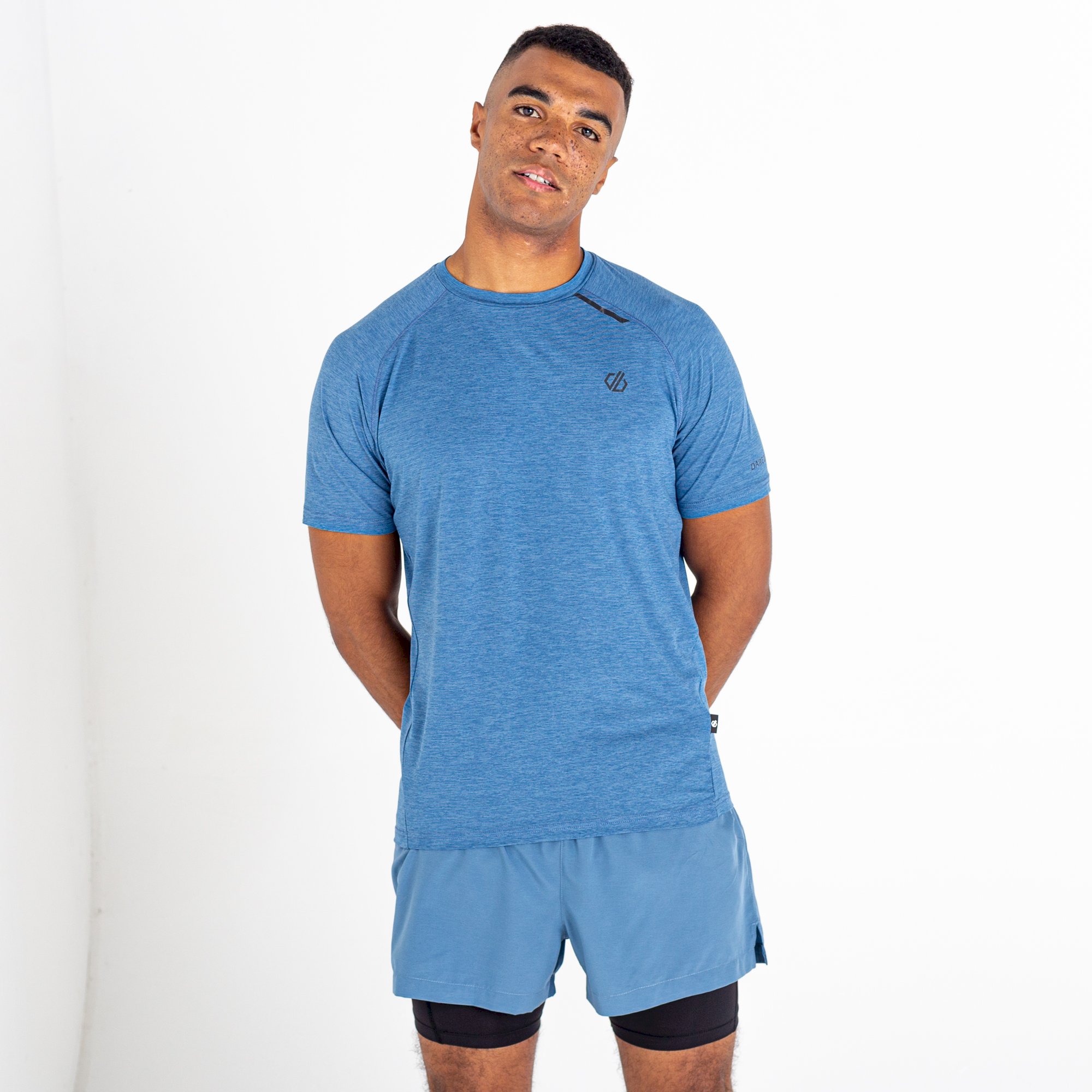 Dare 2b - Men's Persist T-Shirt | Stellar Blue Marl