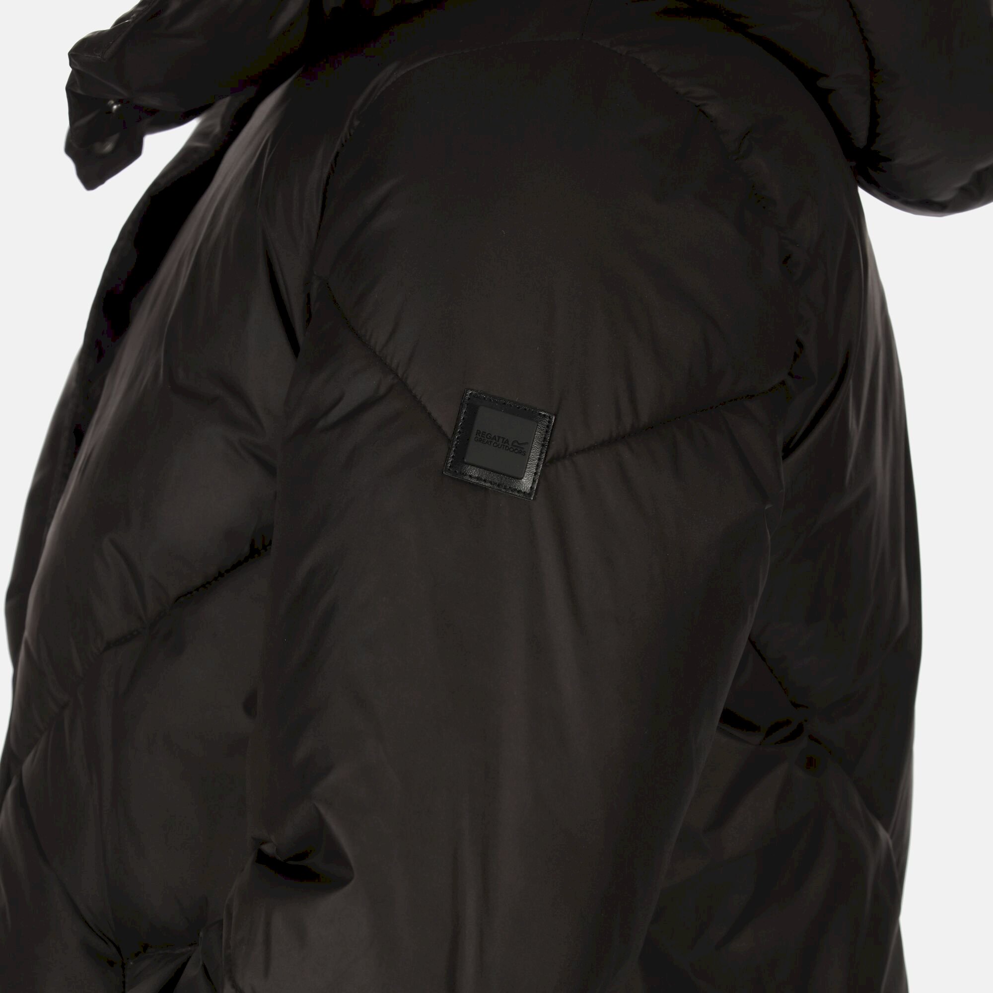 Women's Longley Longline Quilted Jacket | Black