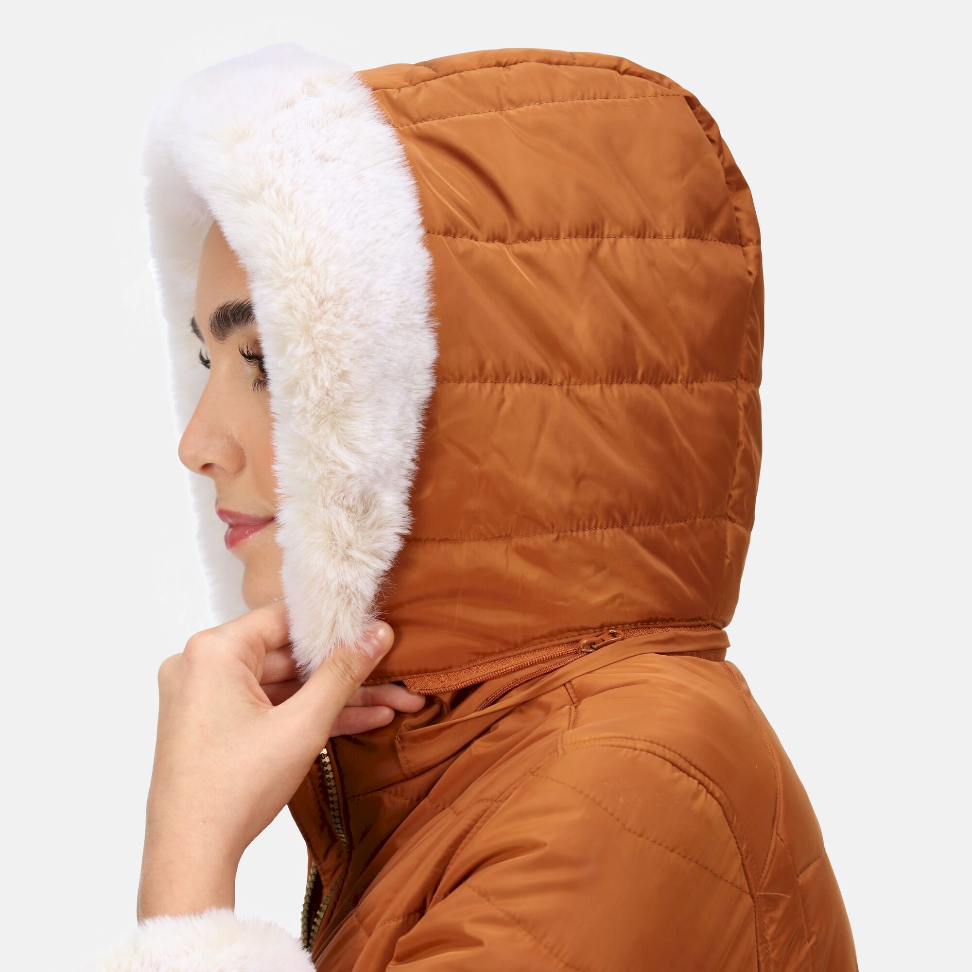 Women's Willabella Fur Detail Jacket | Copper Almond