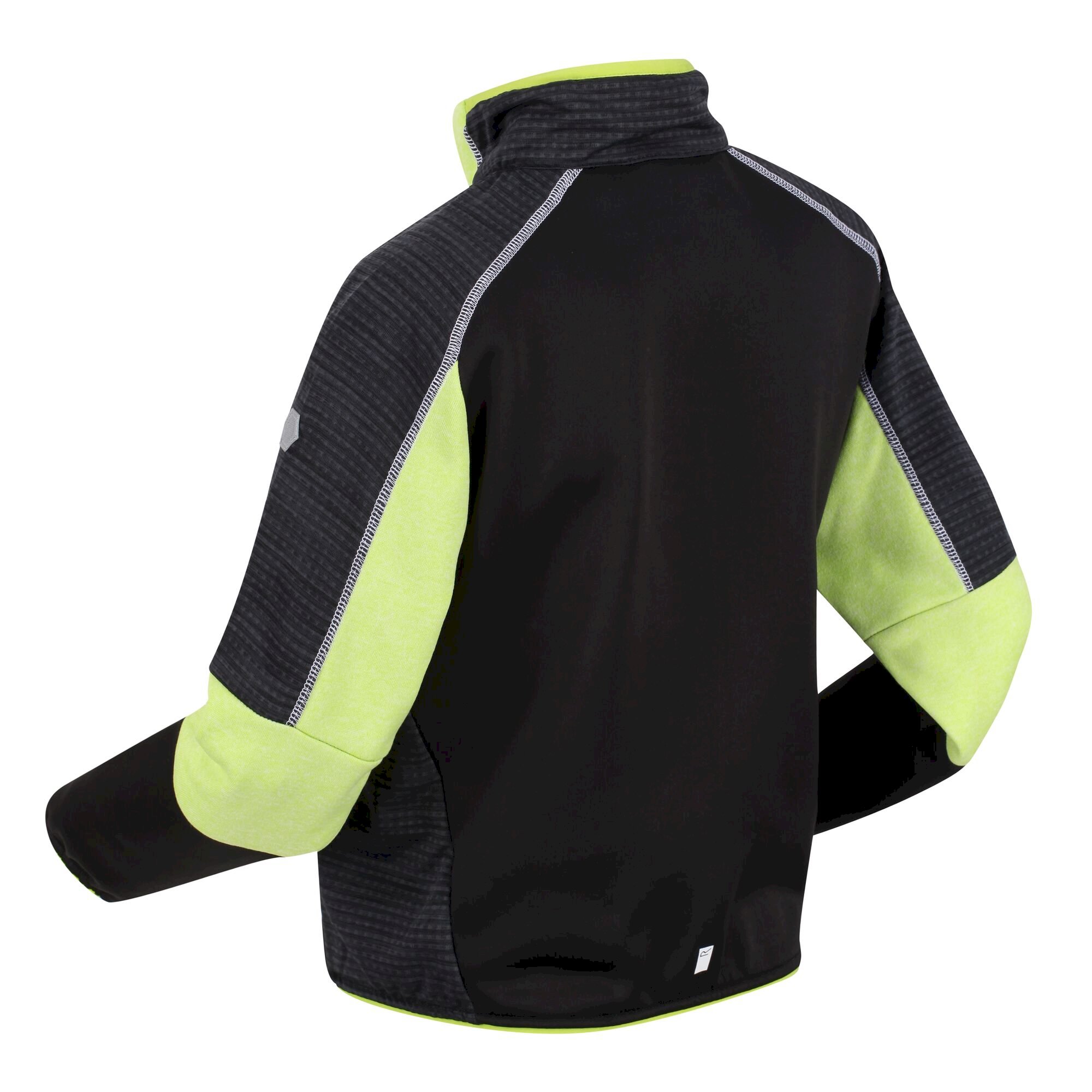 Kids' Oberon V Softshell Jacket | Bright Kiwi Black
